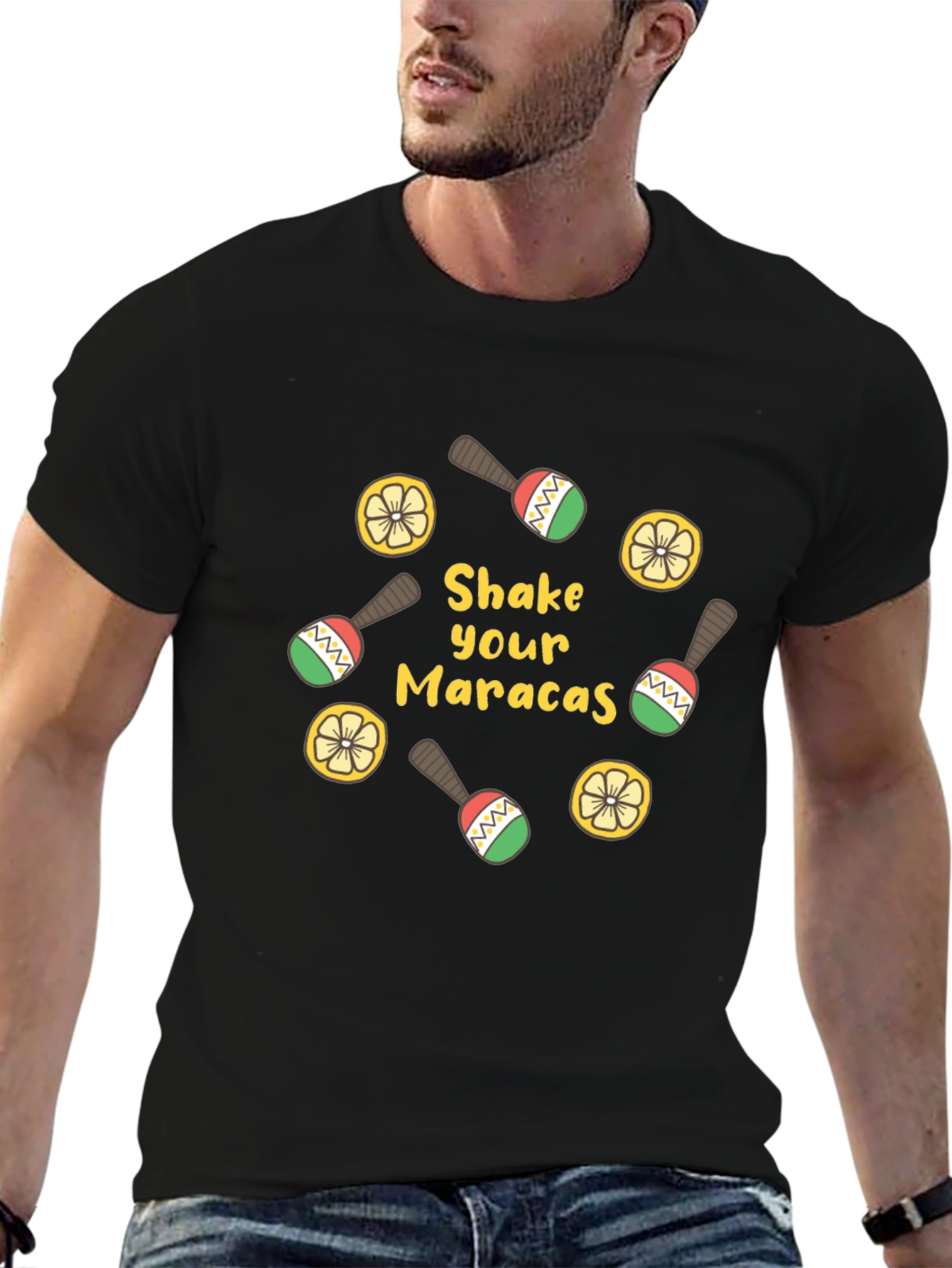 Shake Your Maracas Graphic Tee - Fun Fiesta Style