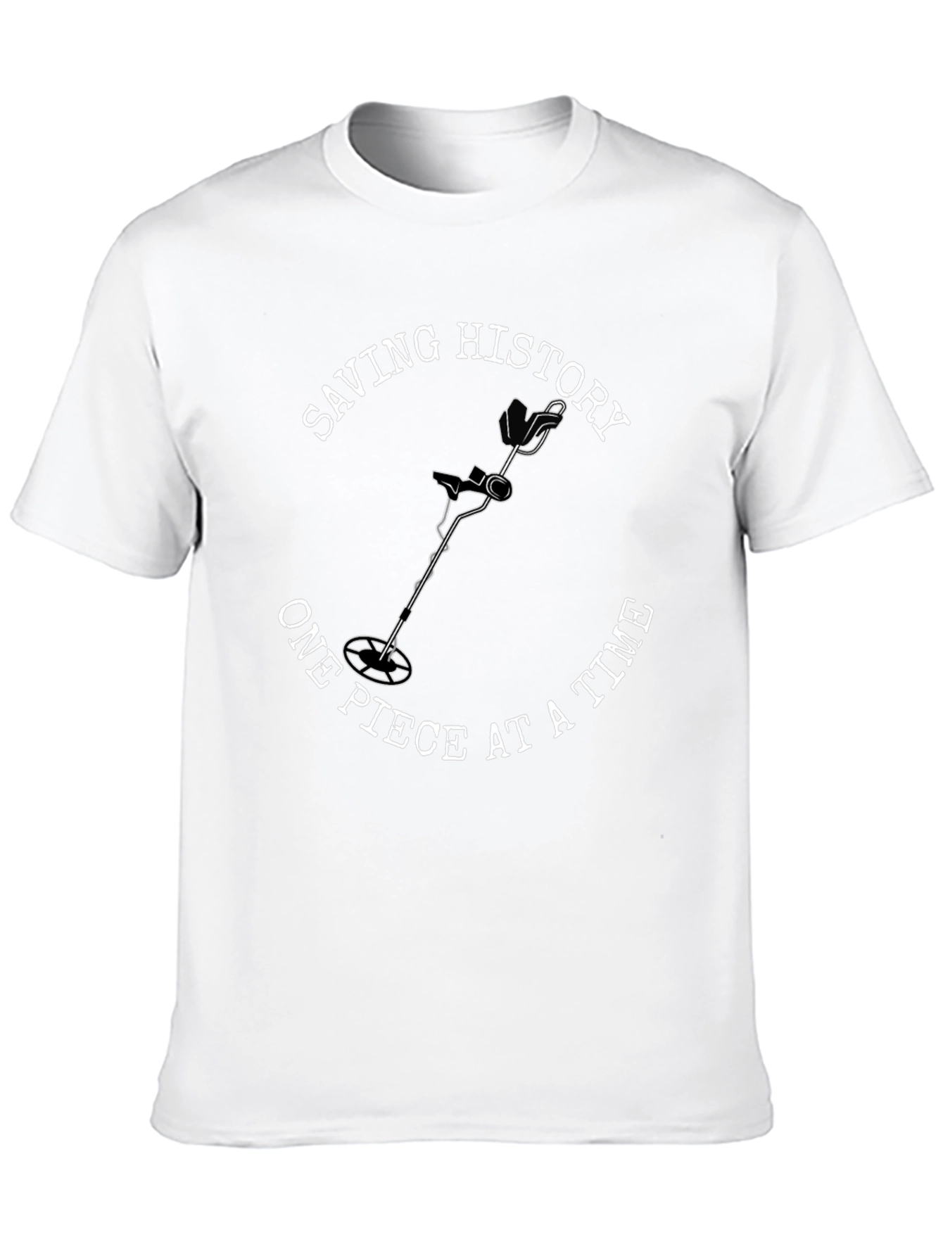 Saving History Metal Detecting Graphic T-Shirt