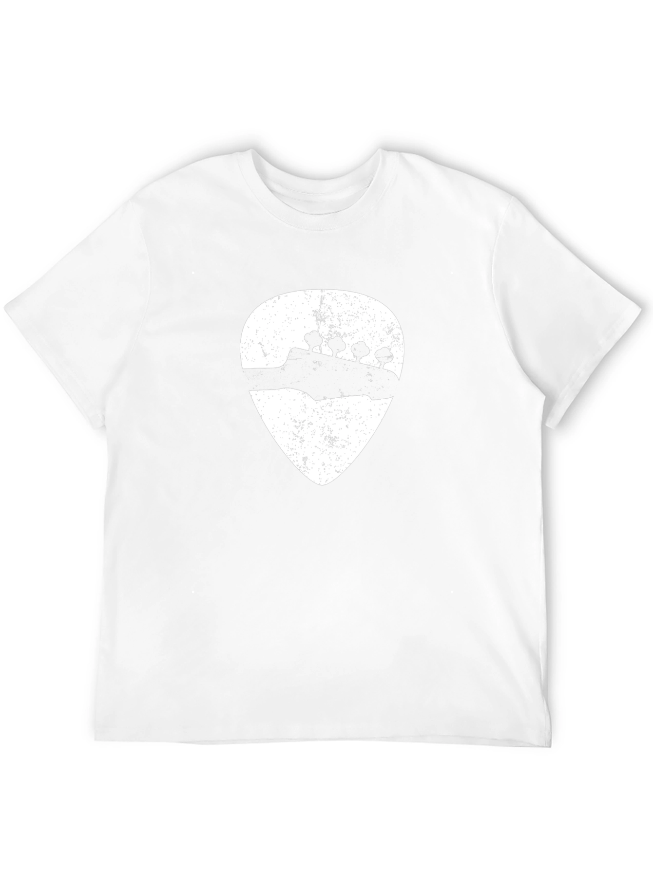 Guitar Pick Bass Headstock Graphic Tee