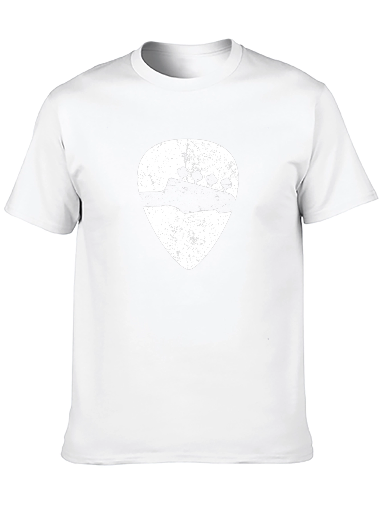 Guitar Pick Bass Headstock Graphic Tee