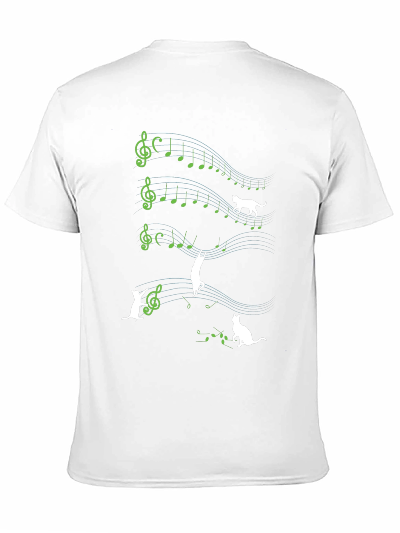 Musical Cat T-Shirt - Quirky Music Lover Tee