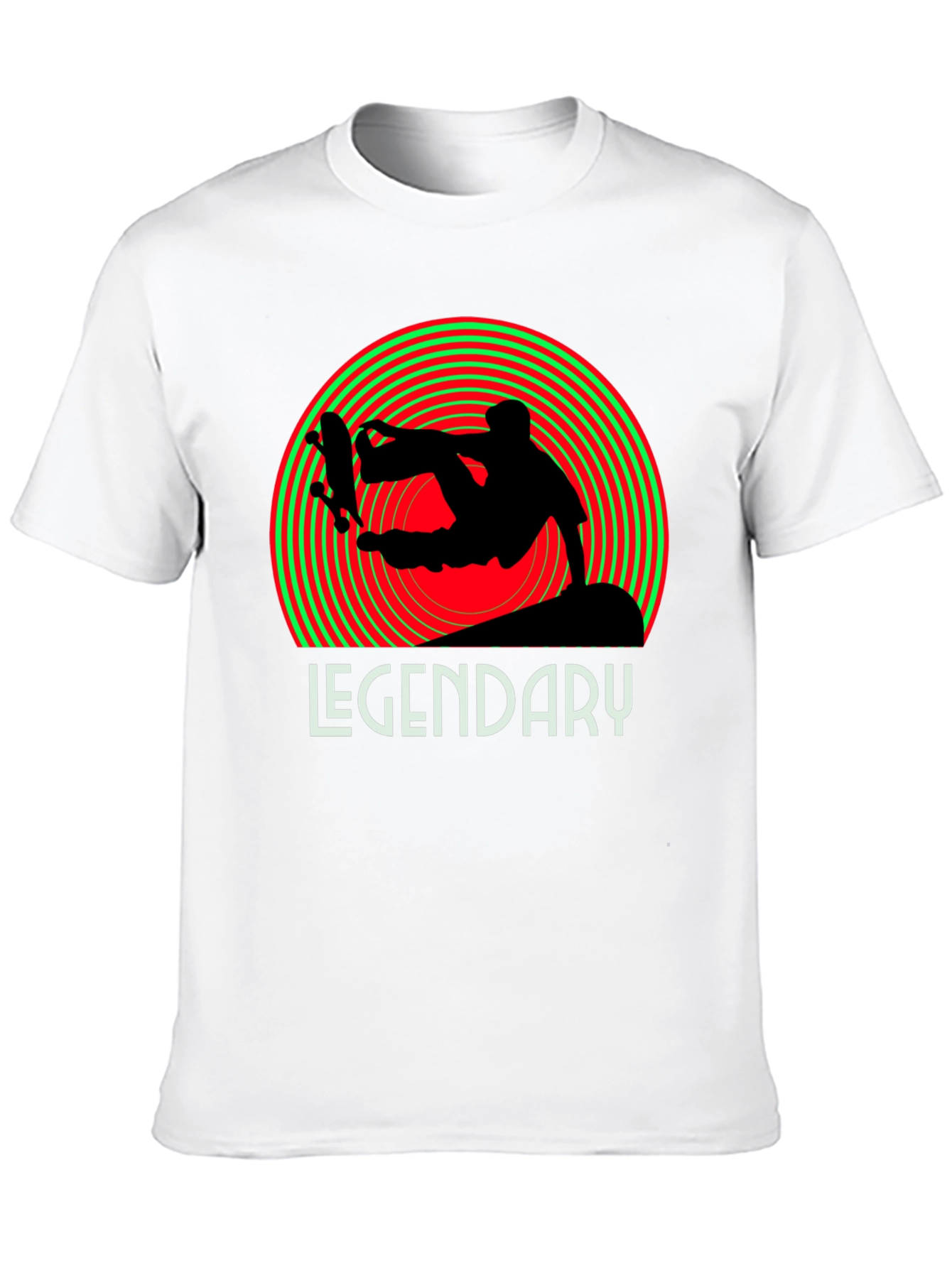 Legendary Skateboarder Graphic Tee - Black