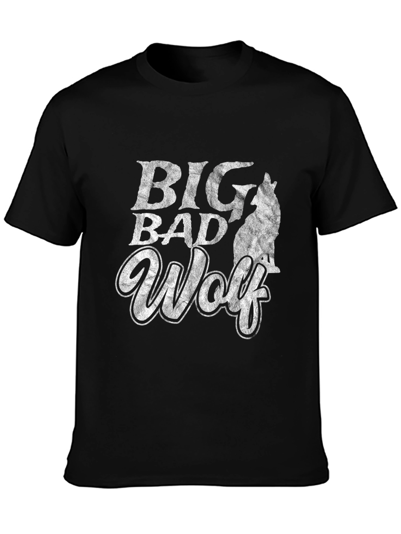 Big Bad Wolf Graphic Print T-Shirt