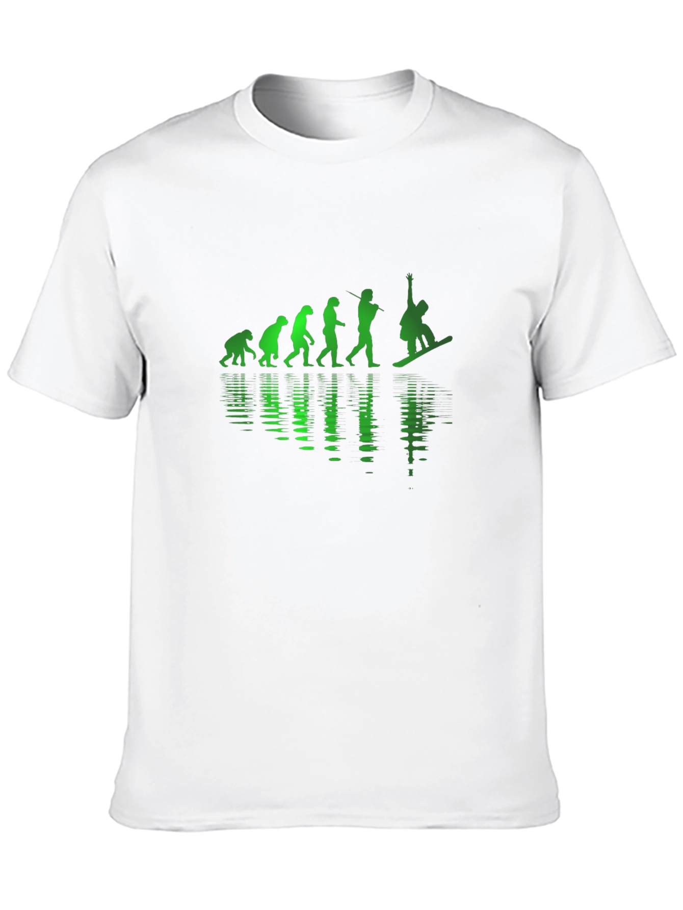 Snowboarder Evolution Black T-Shirt