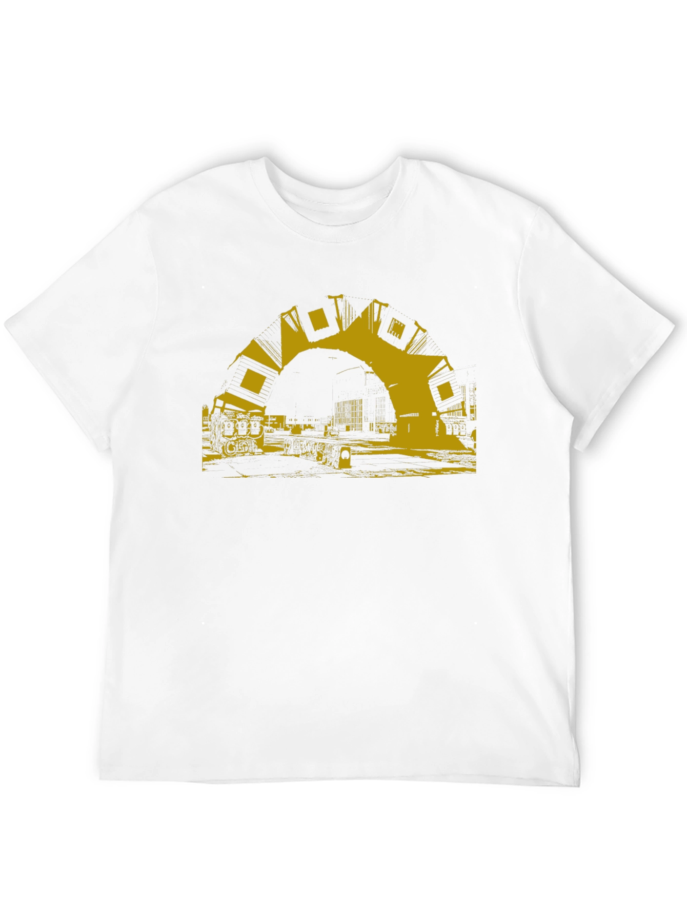 Urban Arch Graphic Tee - Modern Black T-Shirt