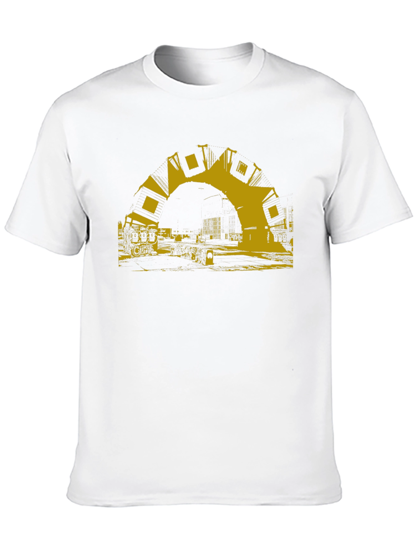 Urban Arch Graphic Tee - Modern Black T-Shirt