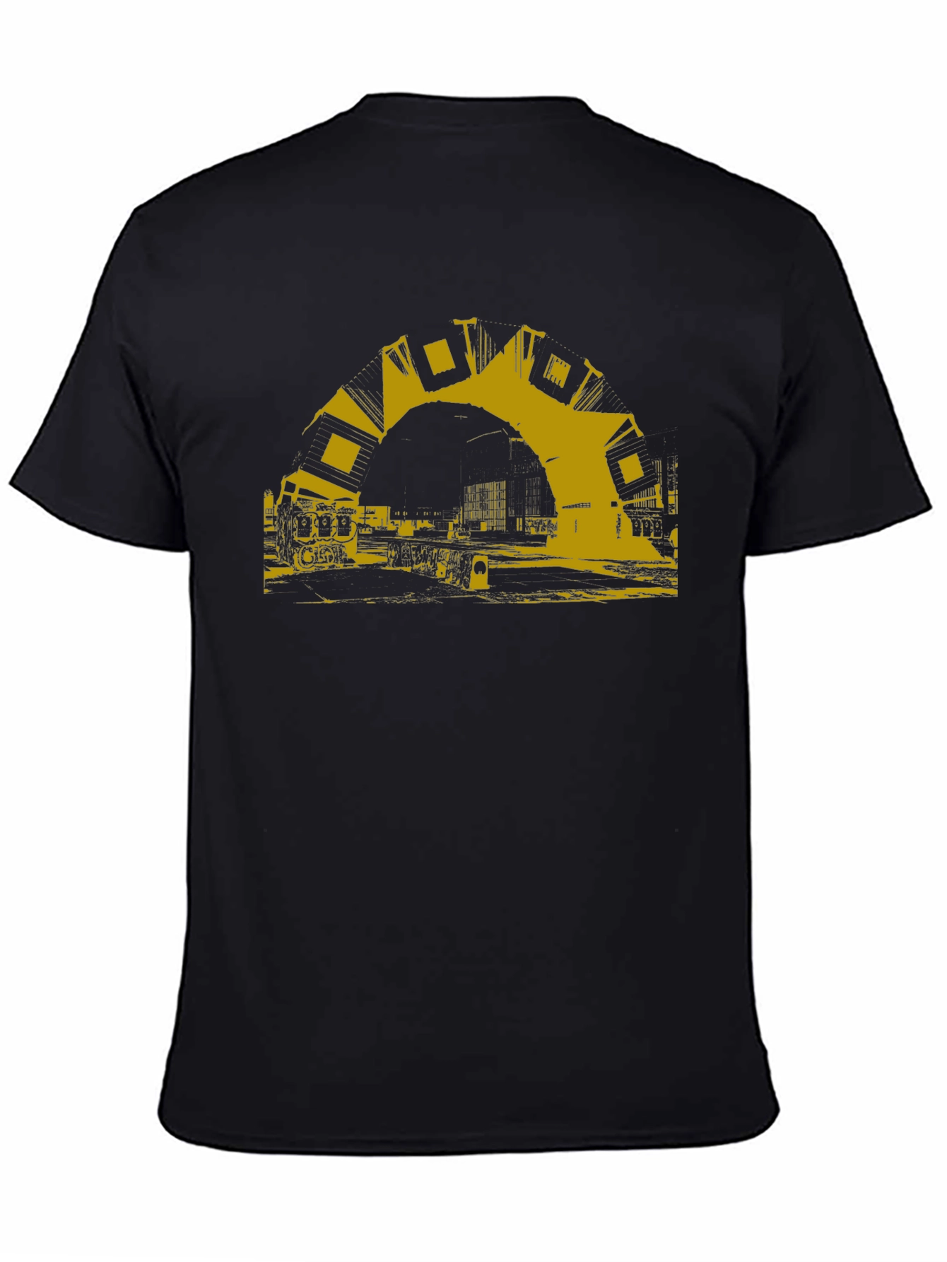 Urban Arch Graphic Tee - Modern Black T-Shirt