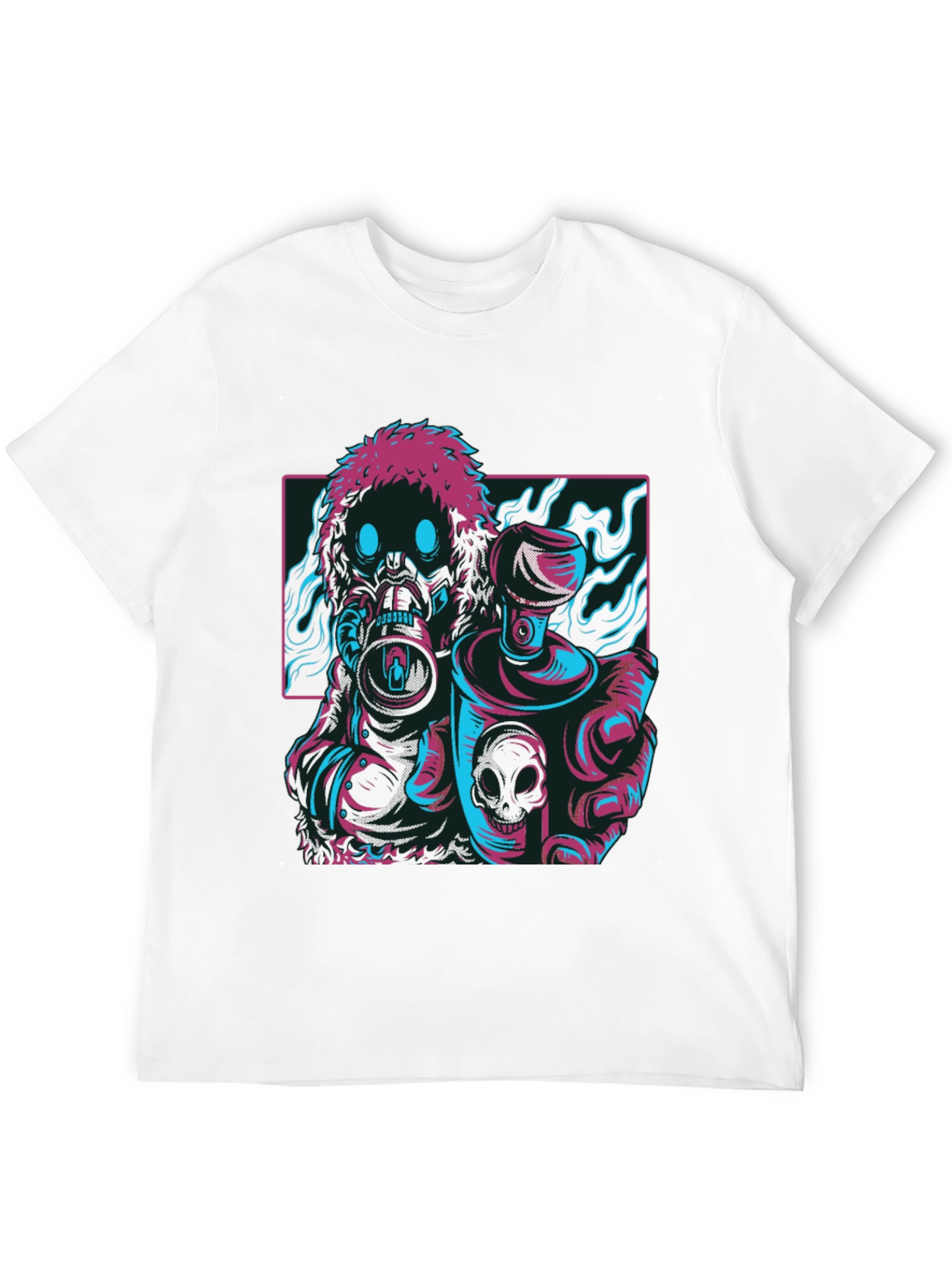 Cyberpunk Graffiti Artist T-Shirt - Black