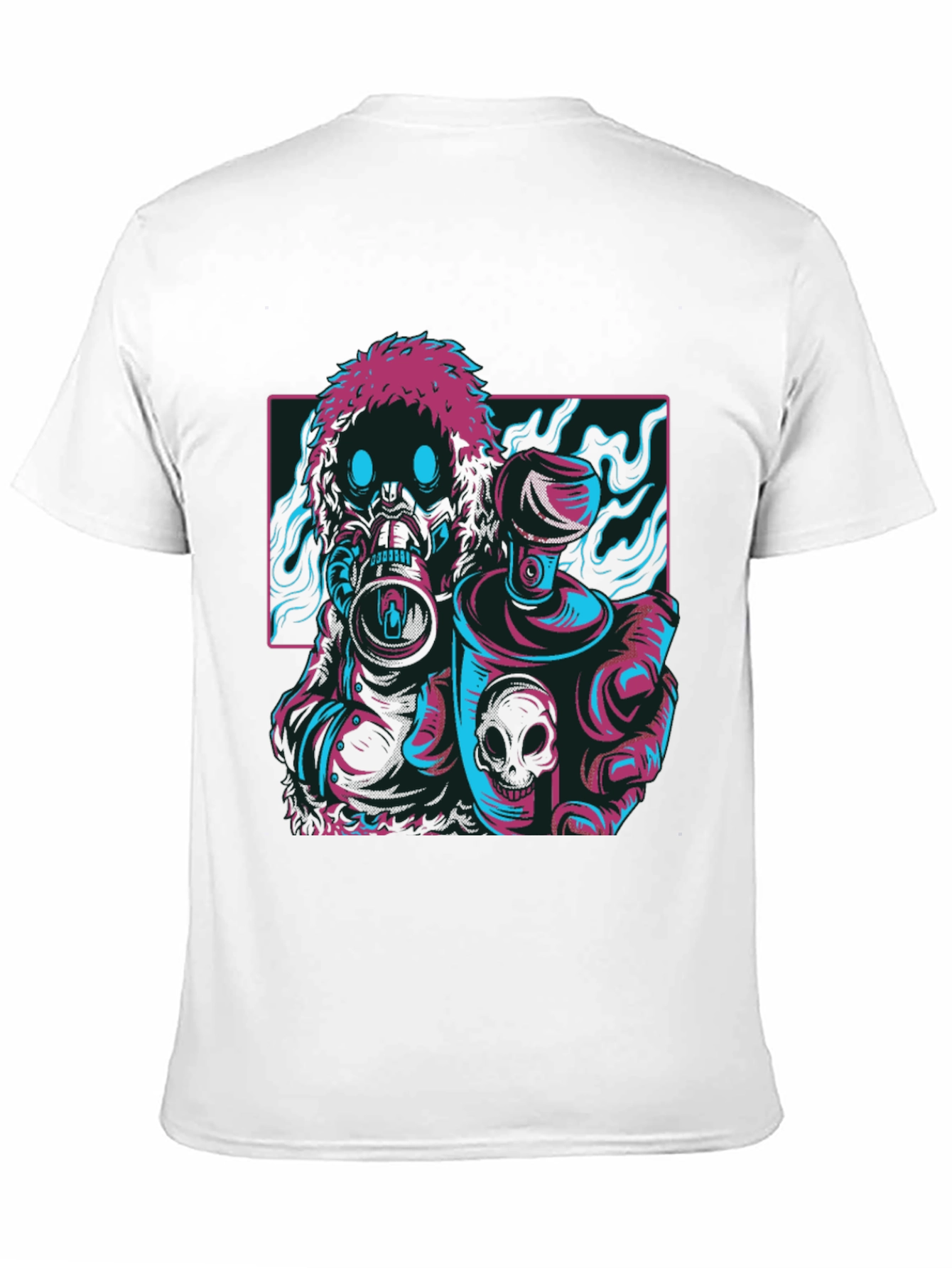 Cyberpunk Graffiti Artist T-Shirt - Black
