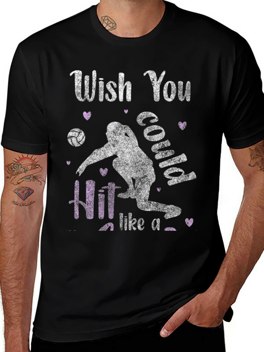 Volleyball Bigfoot T-Shirt - Wish You Could Hit Like A...