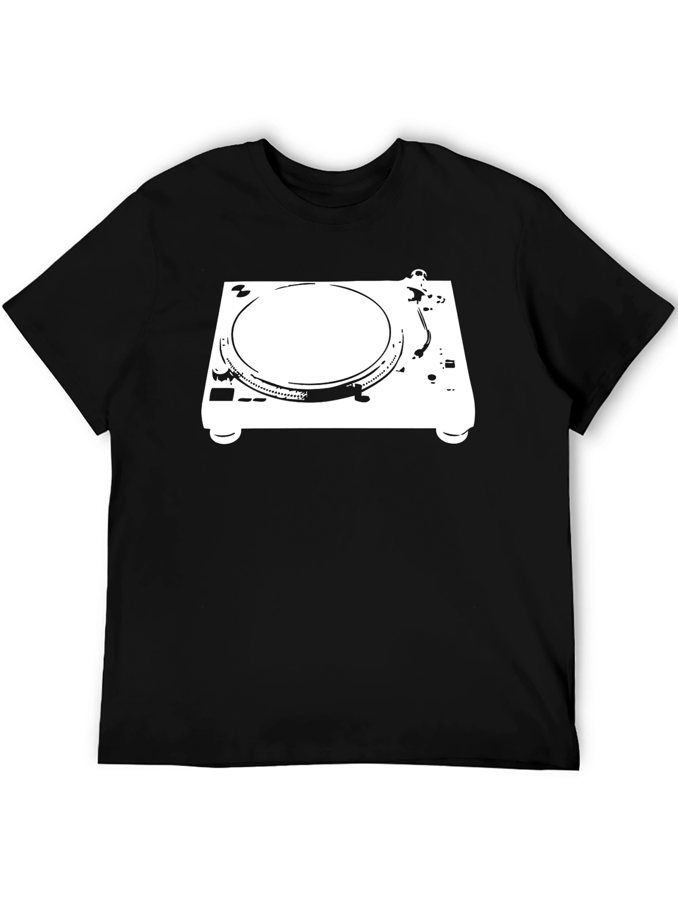 Turntable Graphic Tee - DJ Music Lover Shirt