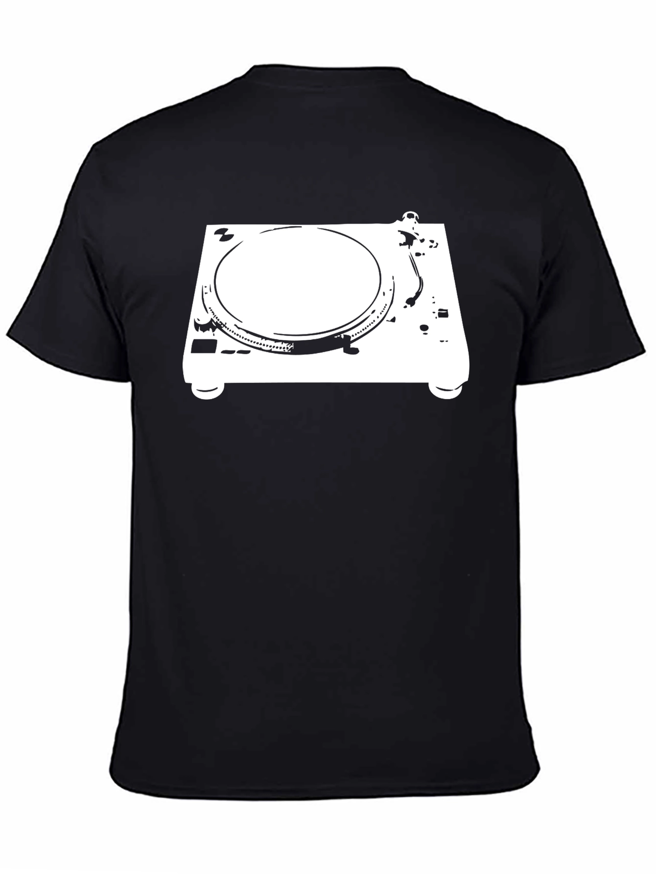 Turntable Graphic Tee - DJ Music Lover Shirt