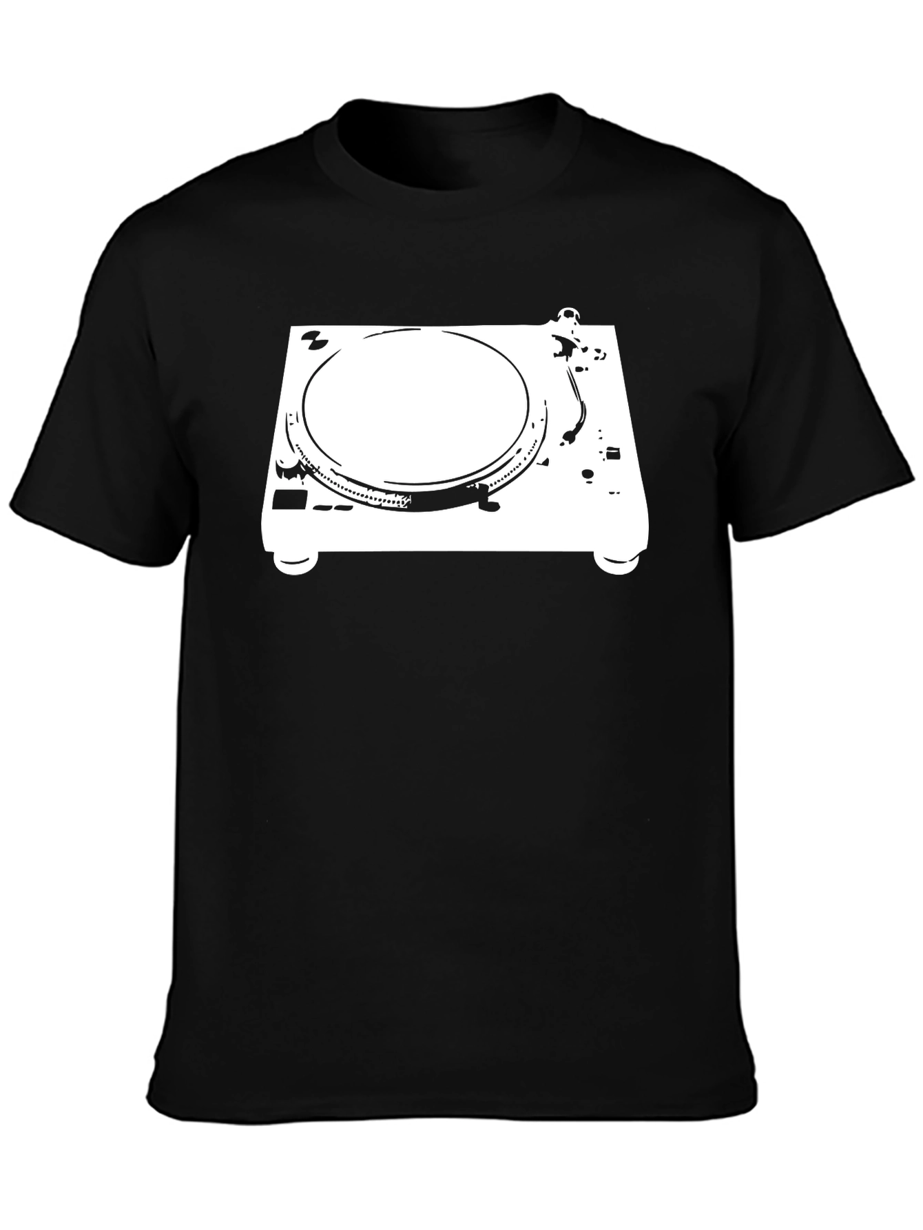 Turntable Graphic Tee - DJ Music Lover Shirt