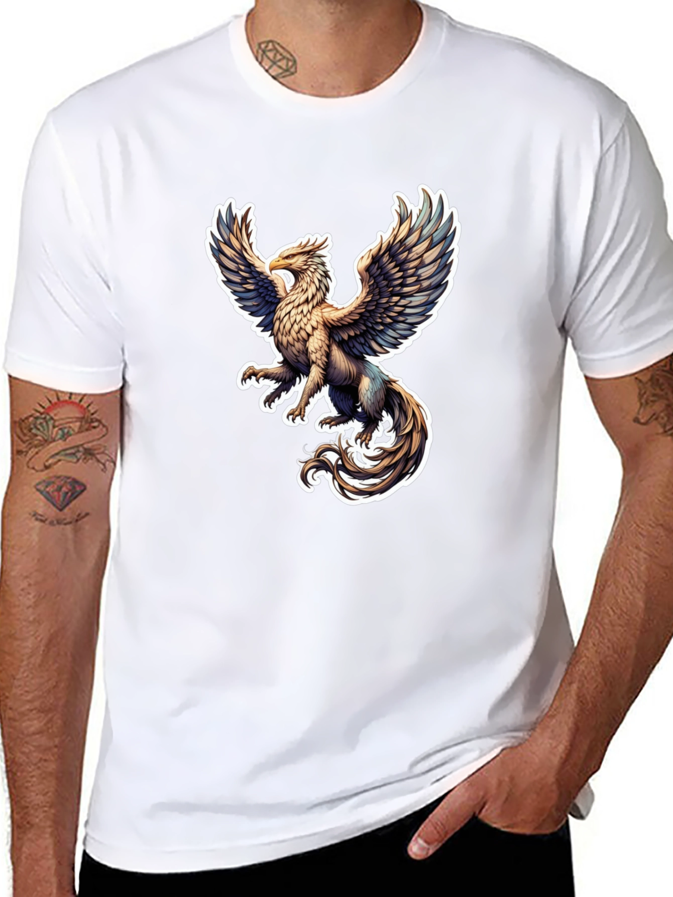 Griffin Graphic Tee - Black Stylish T-Shirt