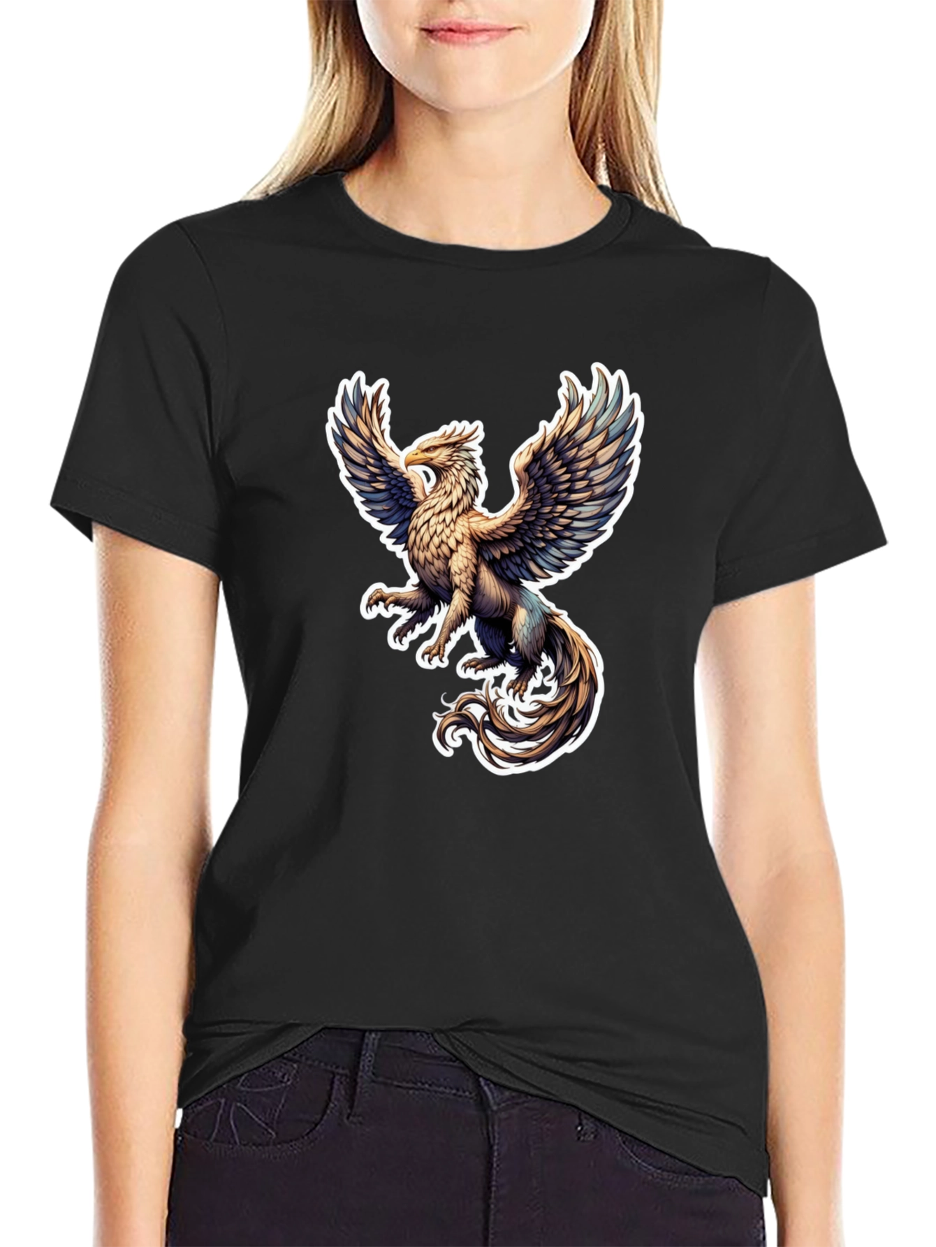 Griffin Graphic Tee - Black Stylish T-Shirt
