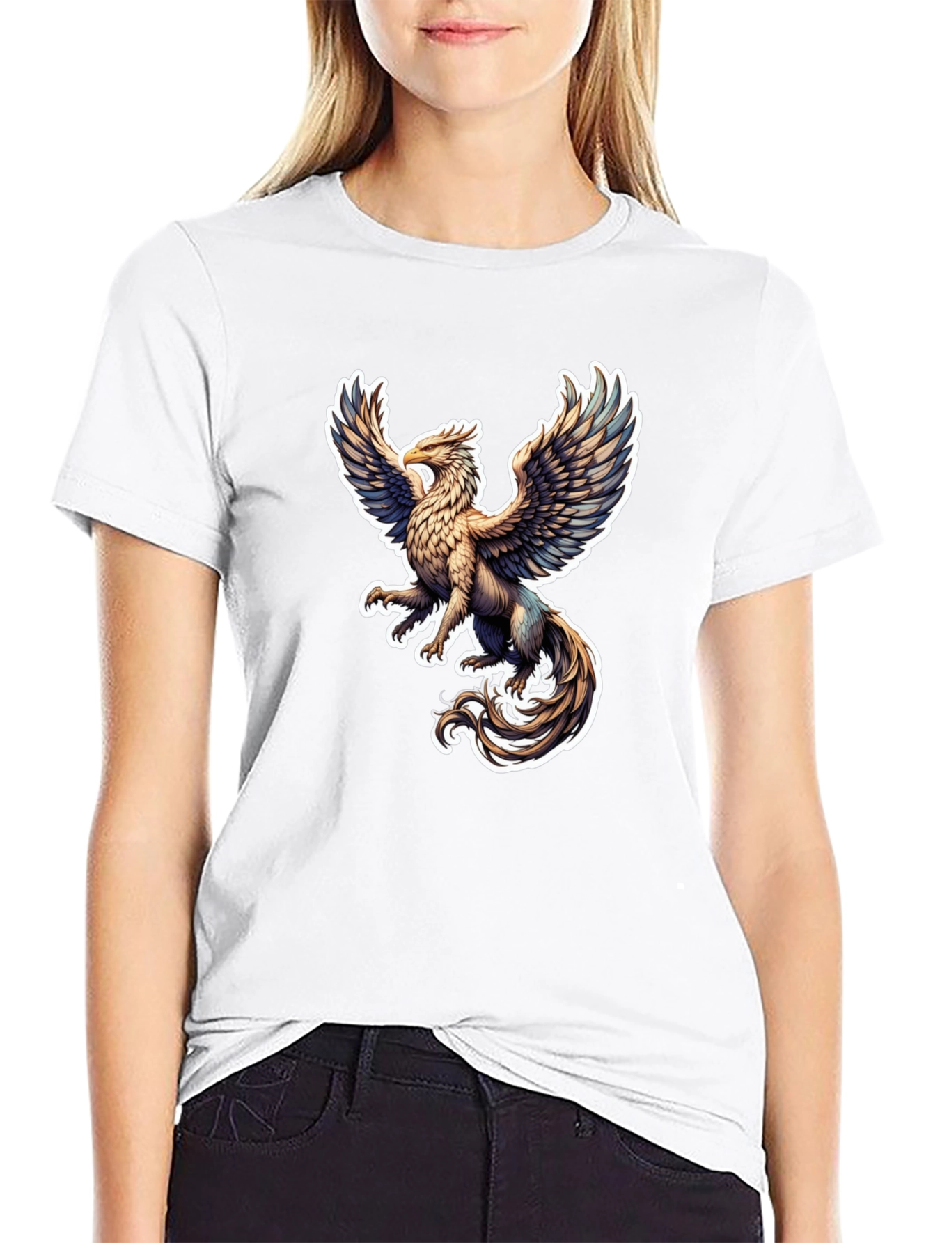 Griffin Graphic Tee - Black Stylish T-Shirt