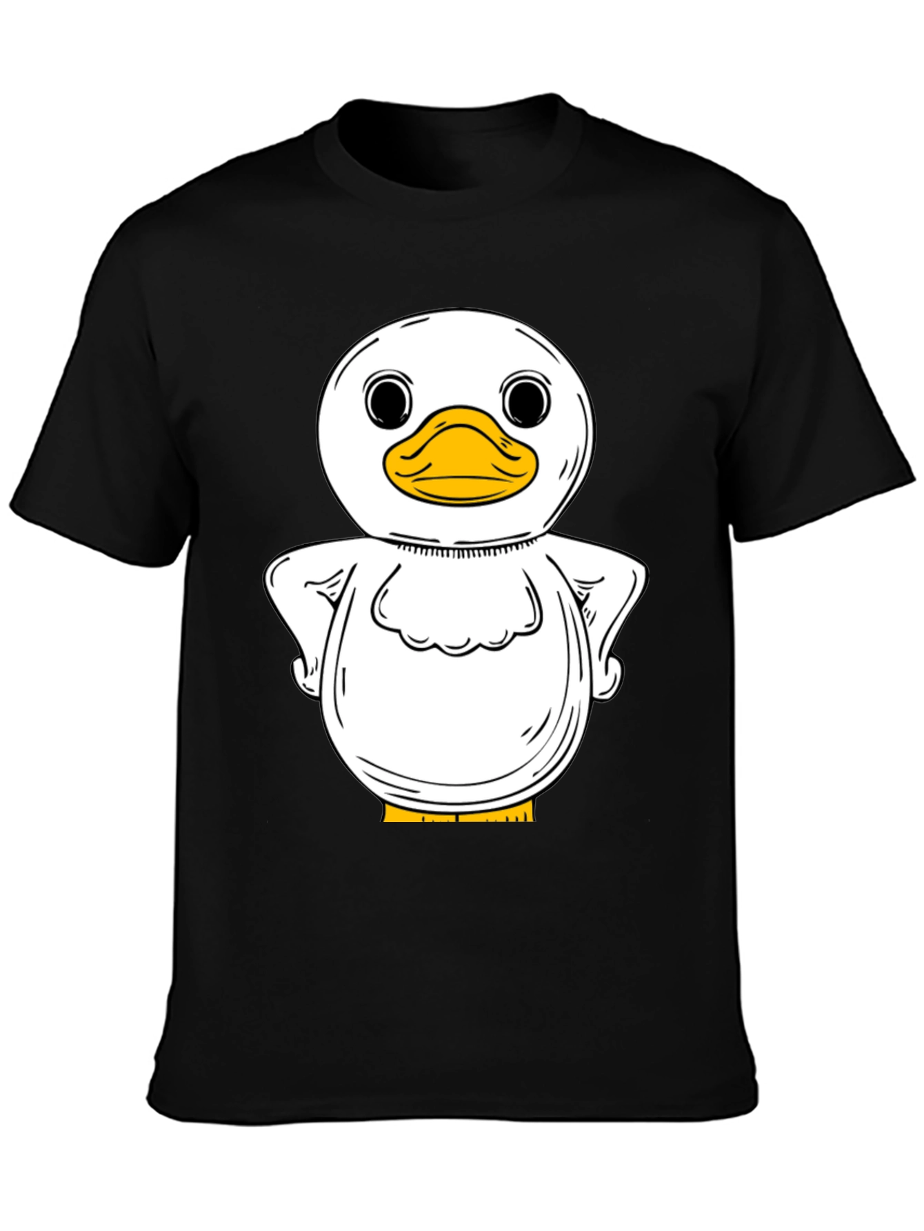Duck Graphic T-Shirt - Quirky Black Tee