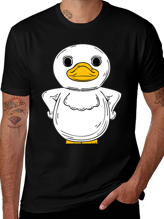 Duck Graphic T-Shirt - Quirky Black Tee