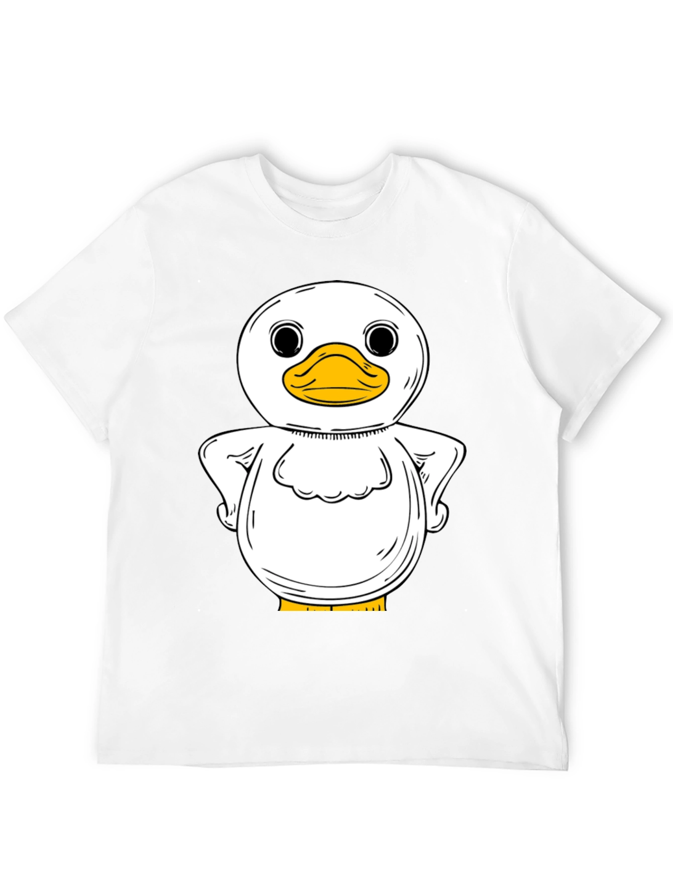 Duck Graphic T-Shirt - Quirky Black Tee