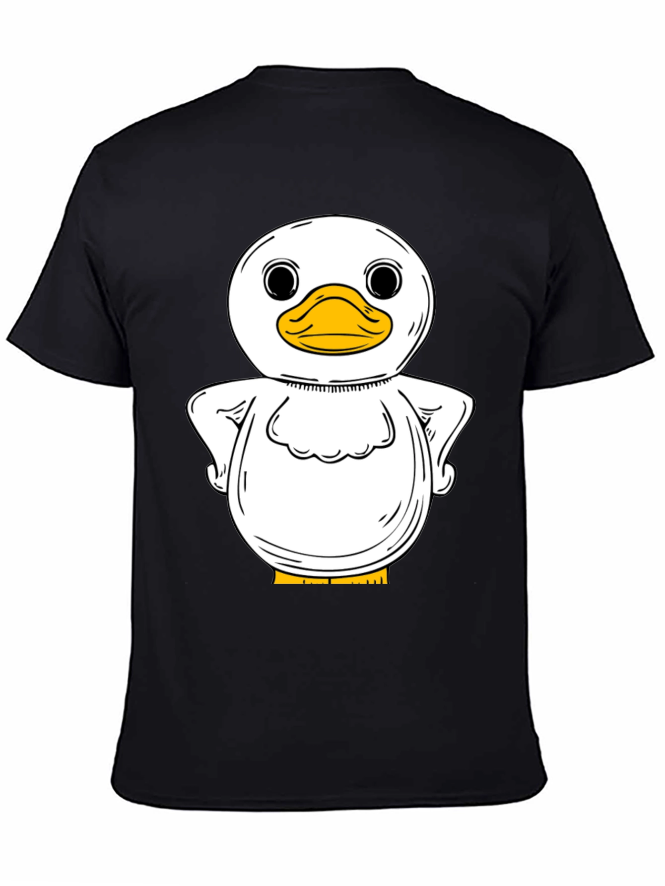 Duck Graphic T-Shirt - Quirky Black Tee