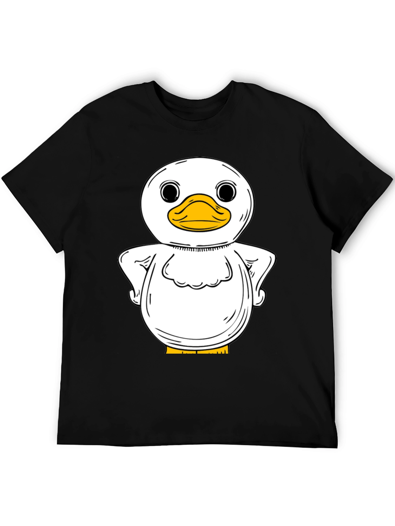Duck Graphic T-Shirt - Quirky Black Tee