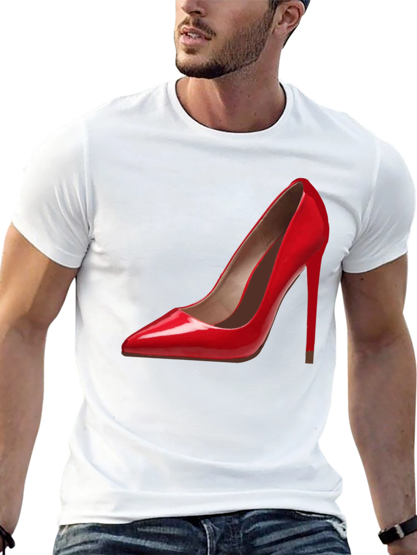 Red High Heel Shoe Graphic T-Shirt