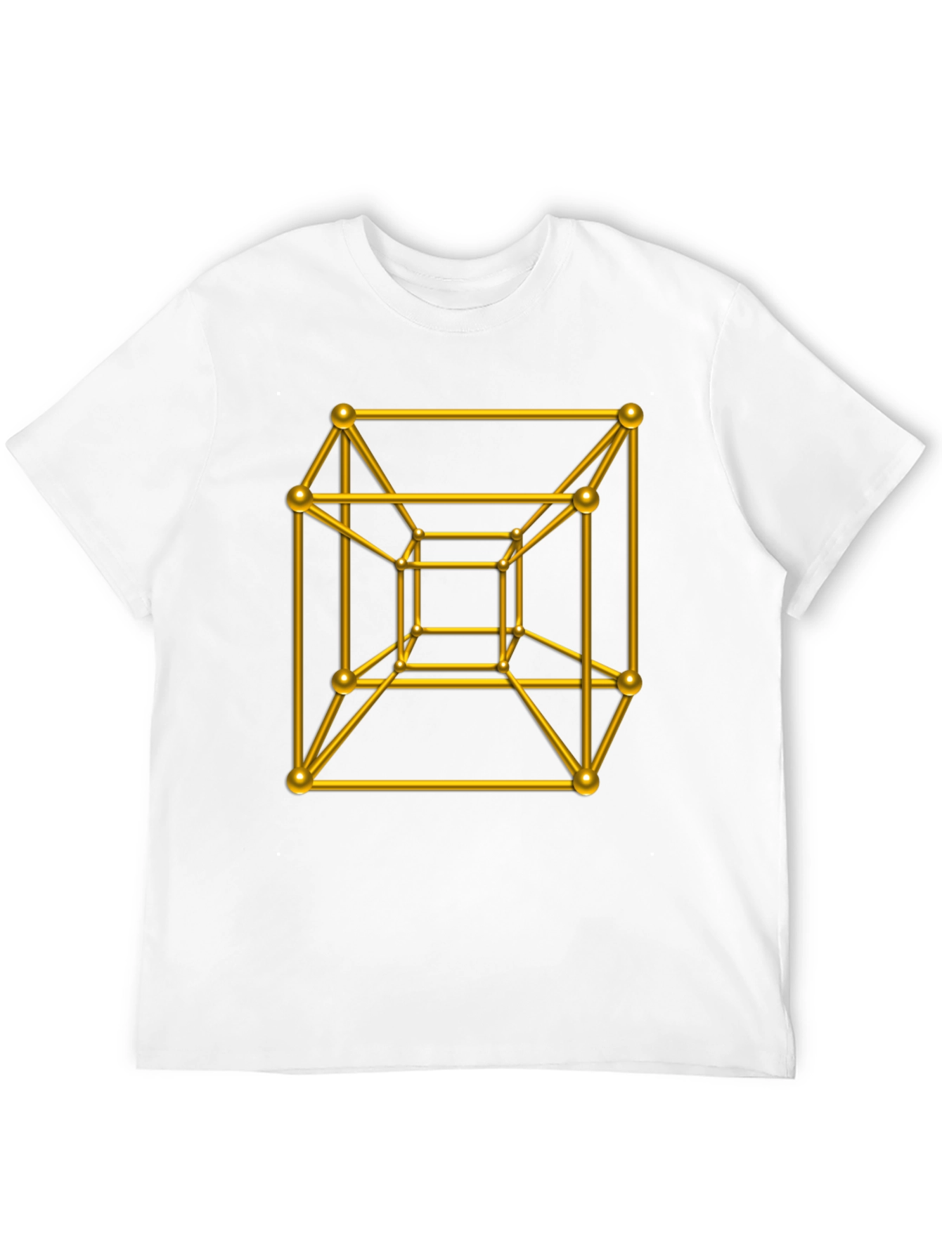 Geometric Cube T-Shirt - Black Graphic Tee