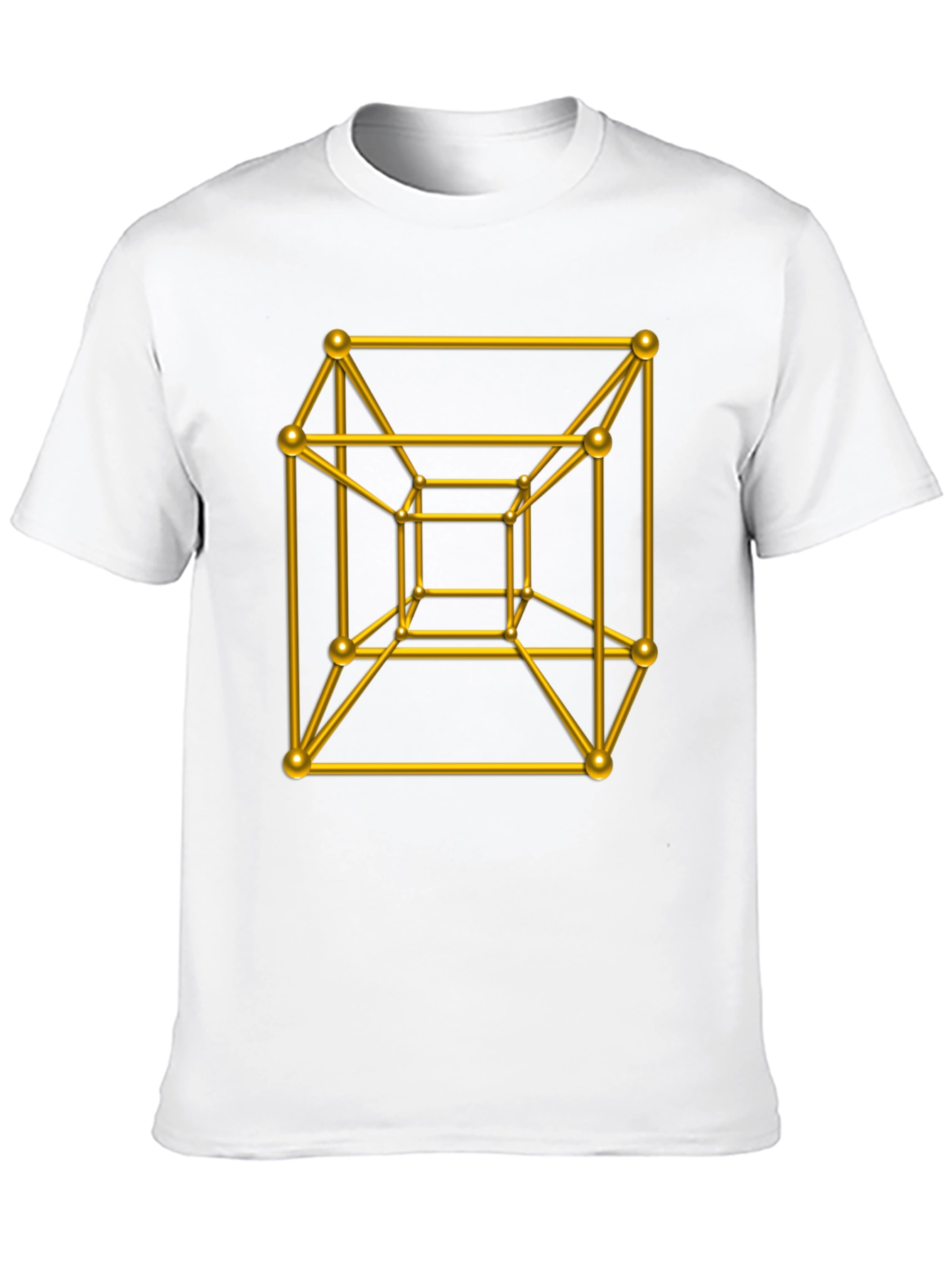 Geometric Cube T-Shirt - Black Graphic Tee