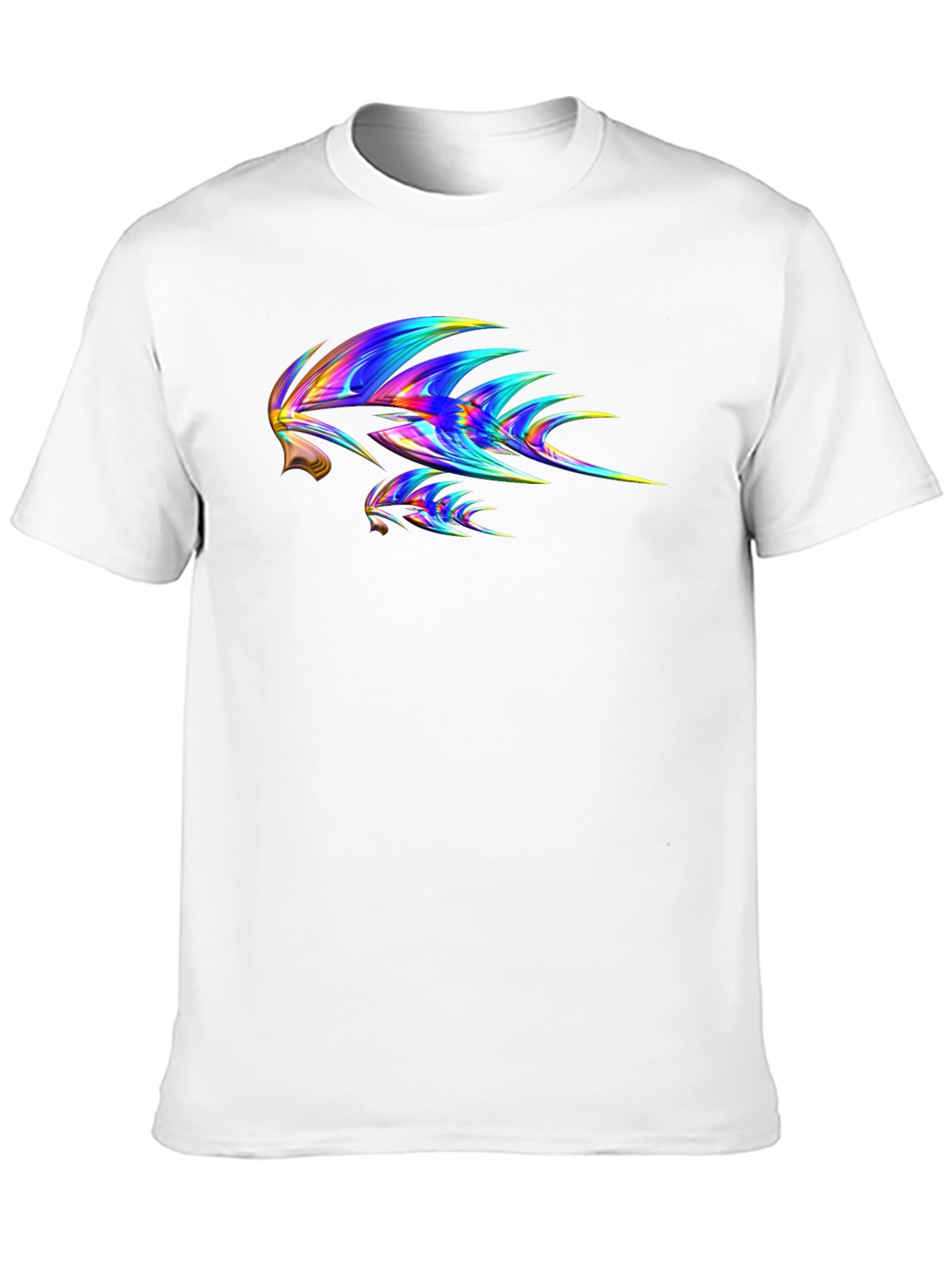 Abstract Tribal Print Black T-Shirt