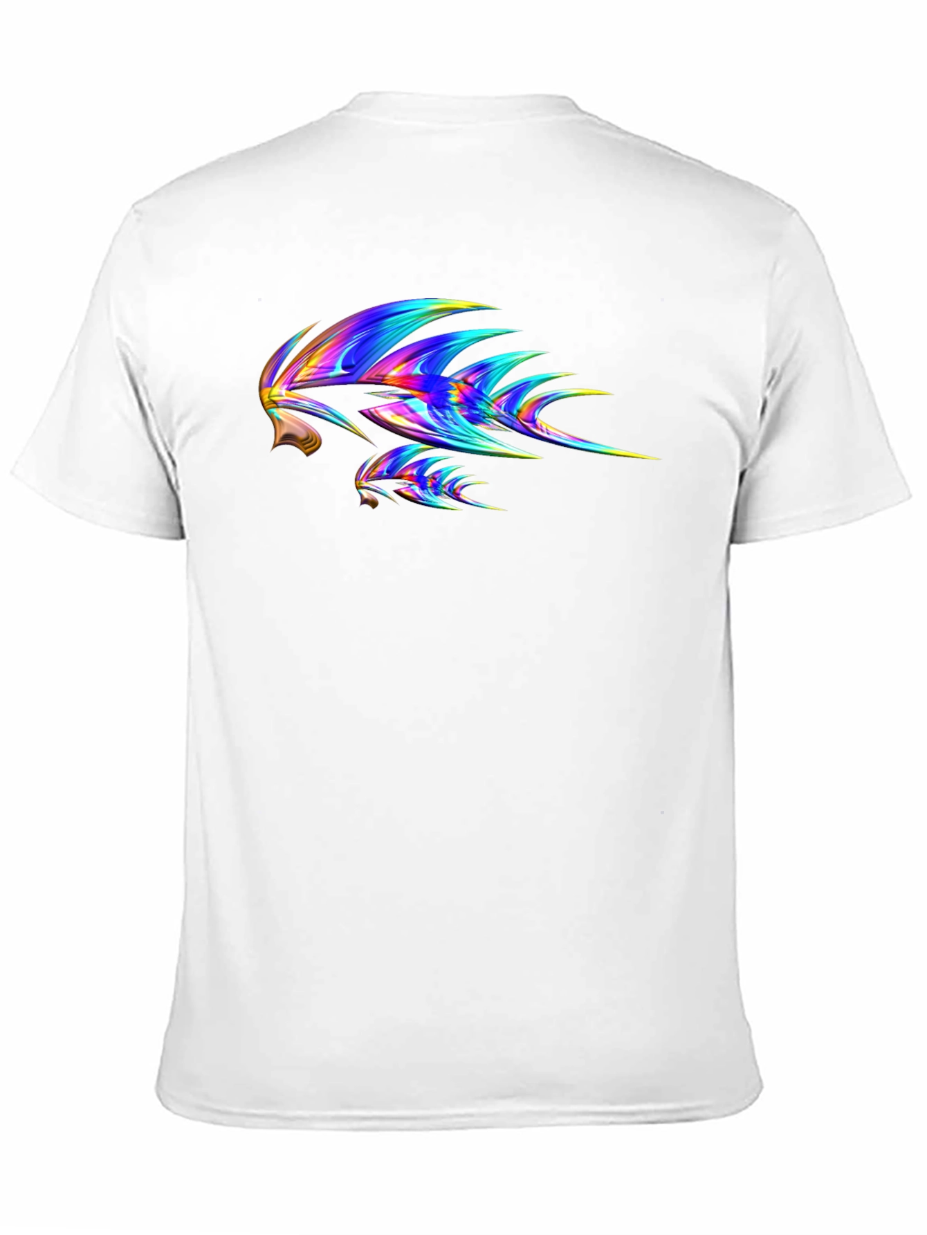 Abstract Tribal Print Black T-Shirt