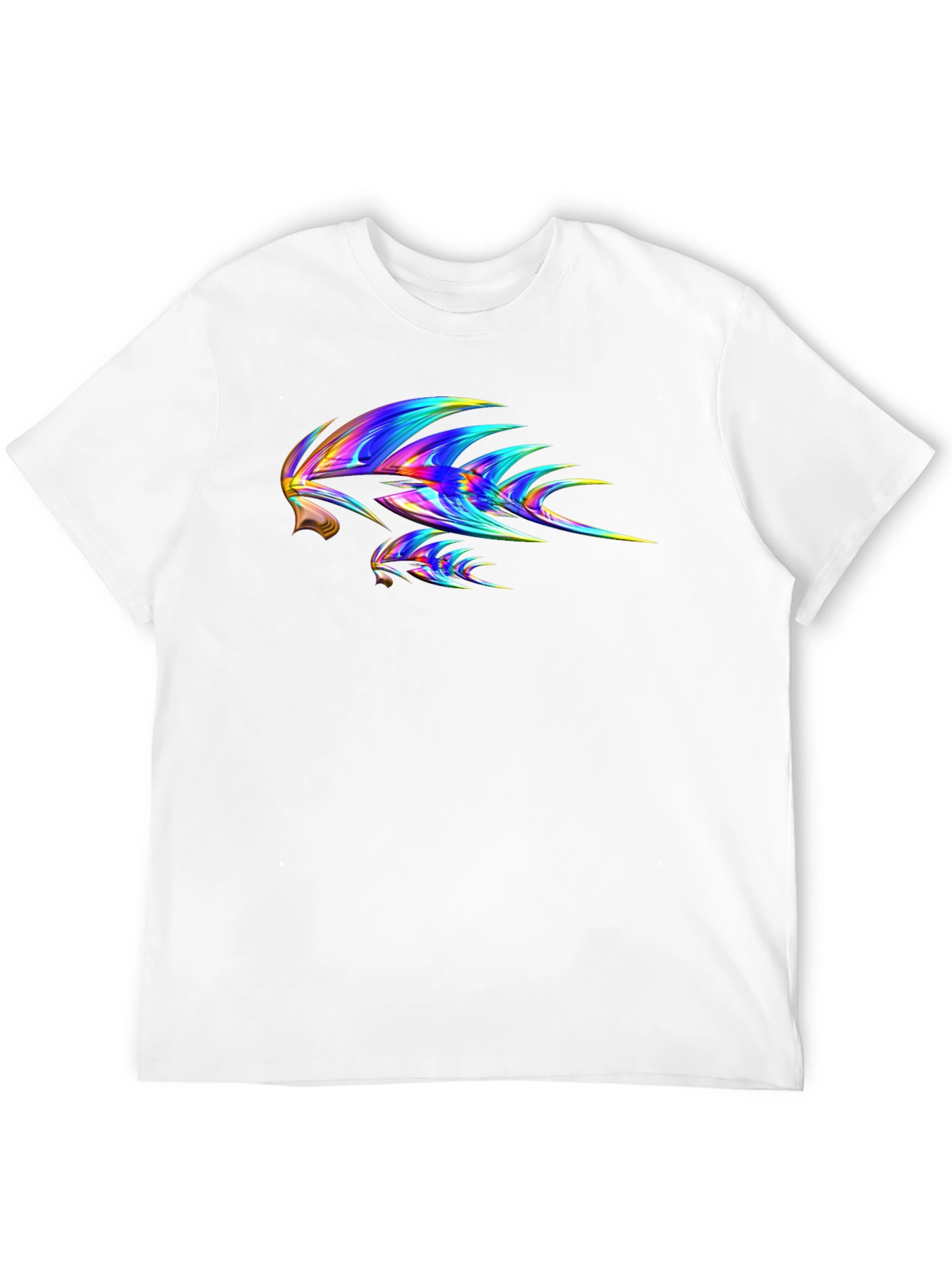 Abstract Tribal Print Black T-Shirt
