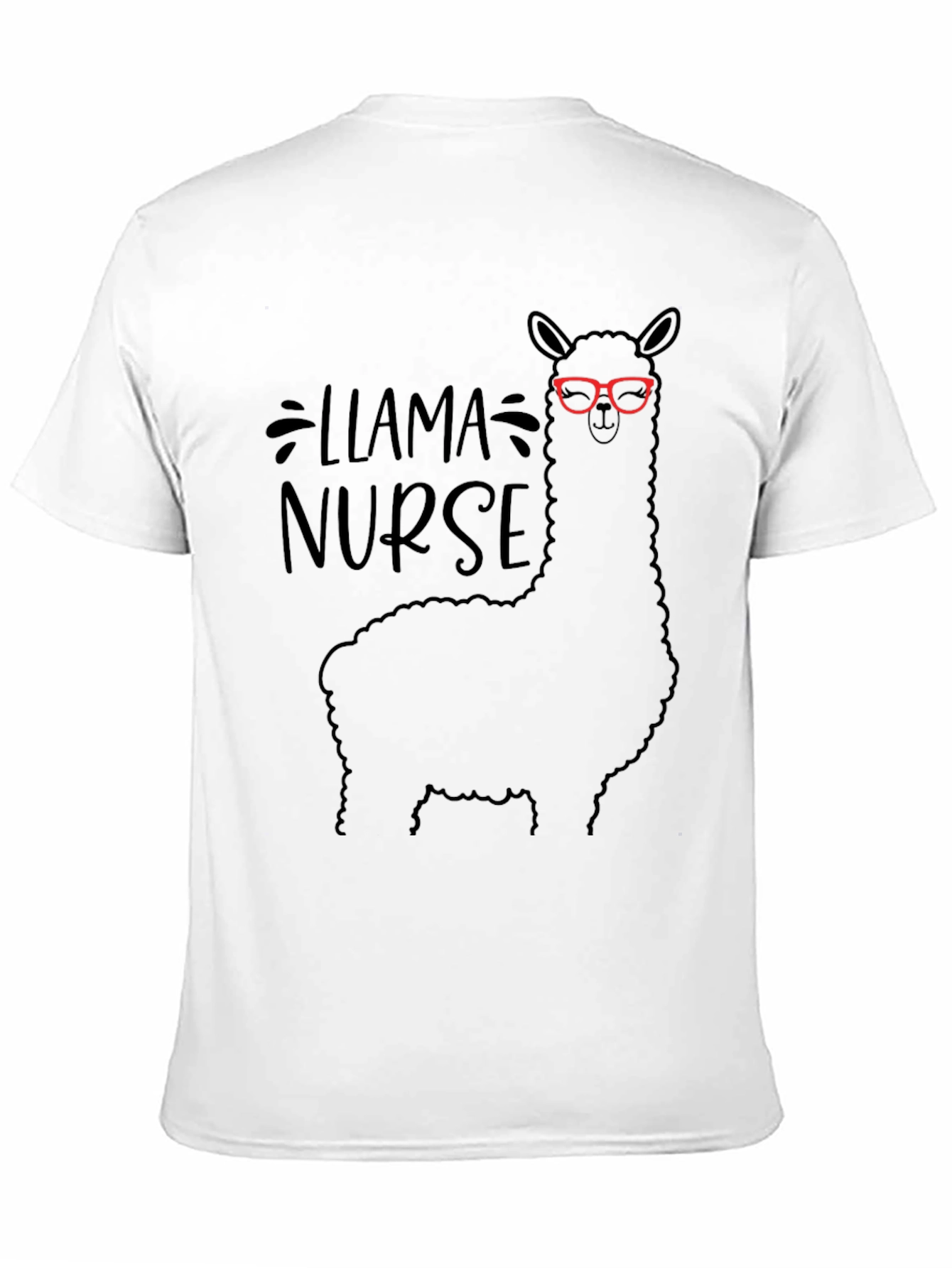 Llama Nurse T-Shirt - Funny Animal Graphic Tee
