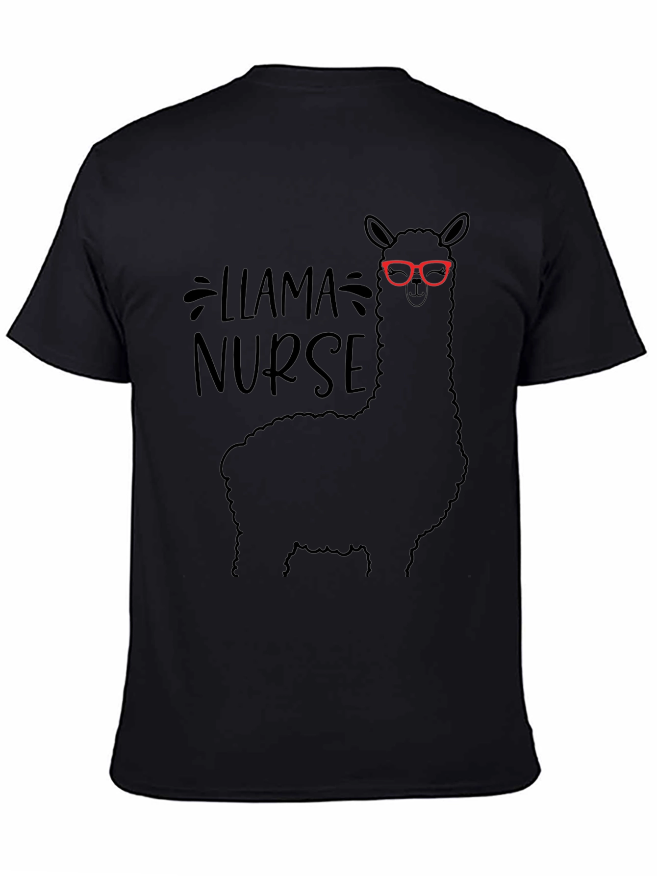 Llama Nurse T-Shirt - Funny Animal Graphic Tee