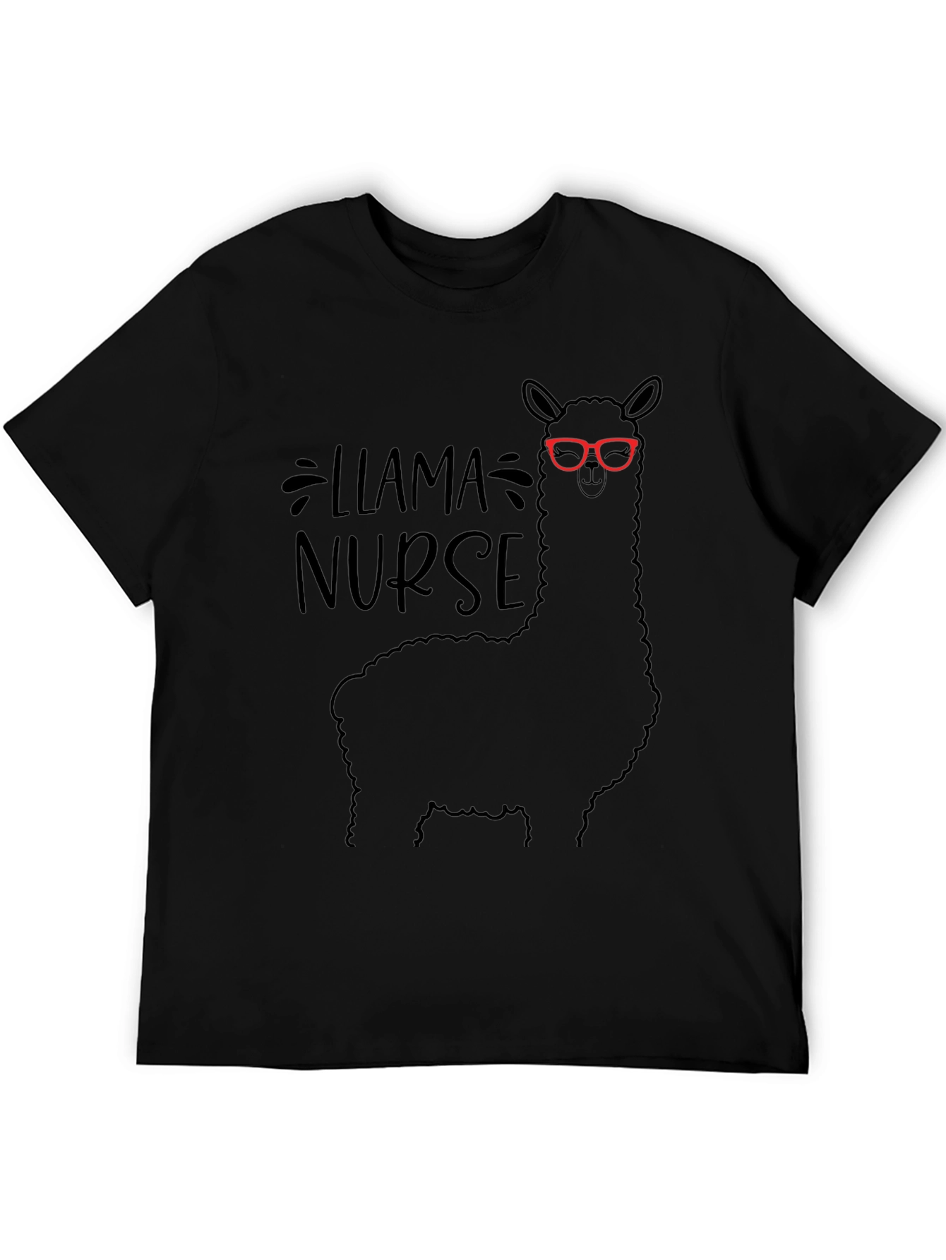 Llama Nurse T-Shirt - Funny Animal Graphic Tee