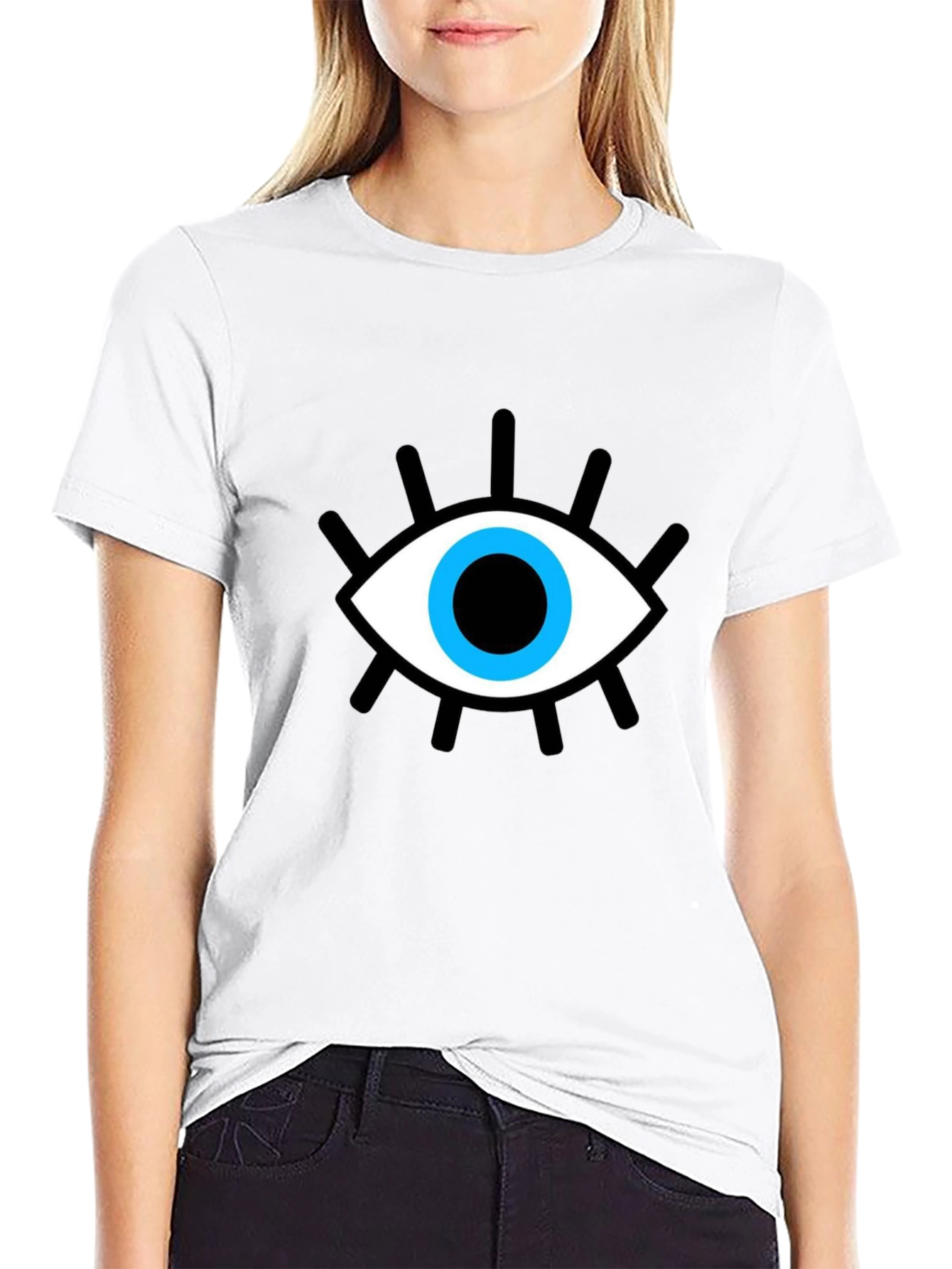 Evil Eye Graphic Black T-Shirt