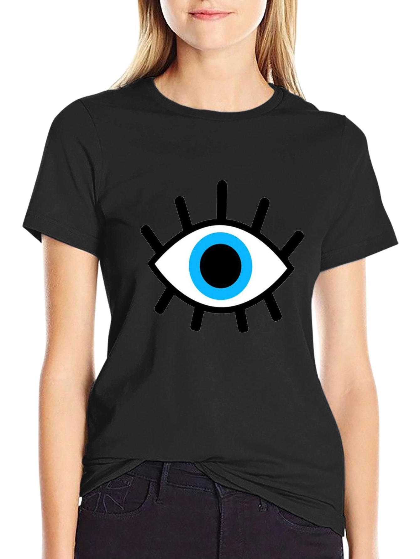 Evil Eye Graphic Black T-Shirt
