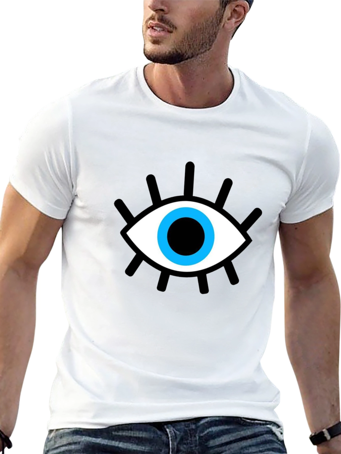 Evil Eye Graphic Black T-Shirt