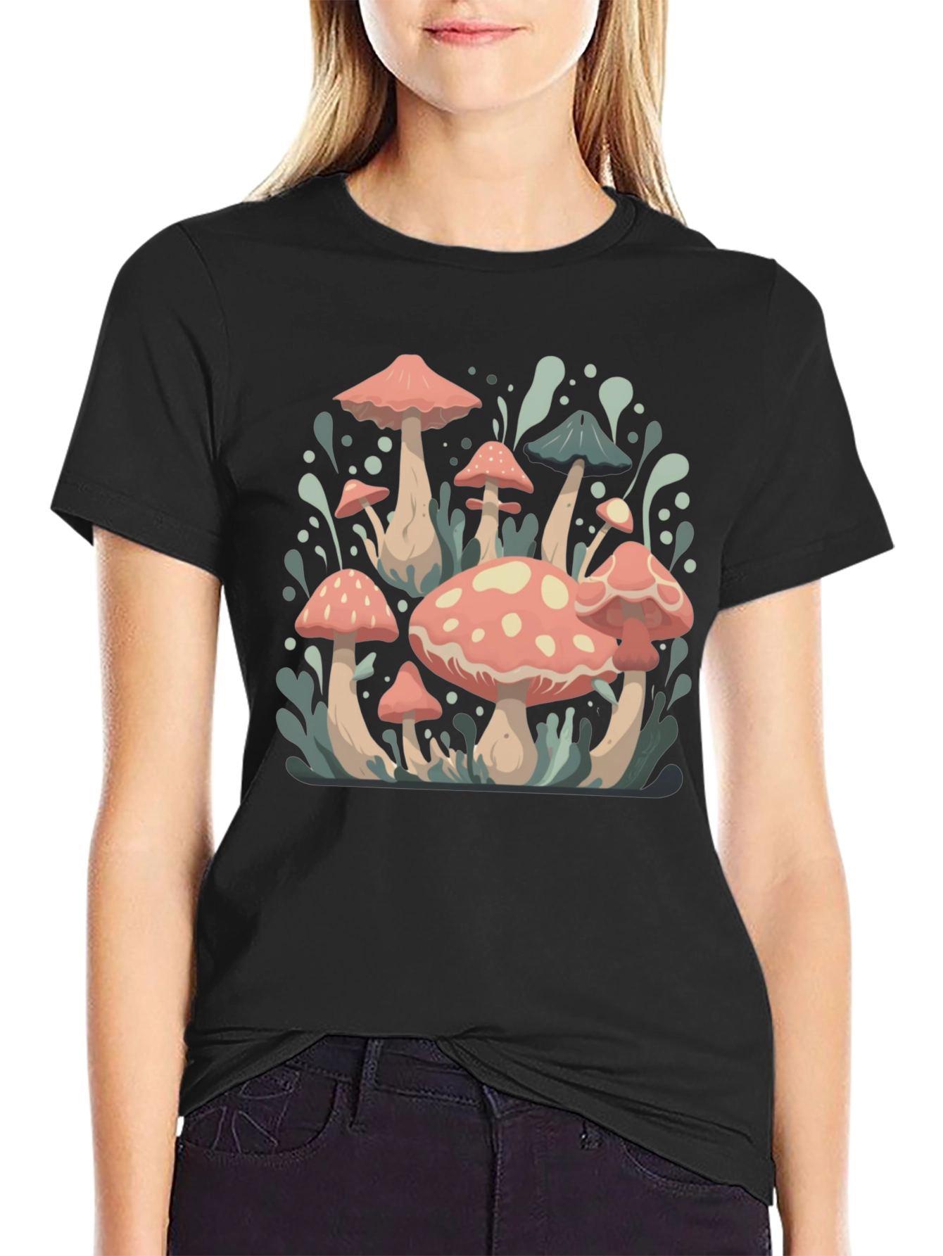 Mushroom T-Shirt - Retro Toadstool Design