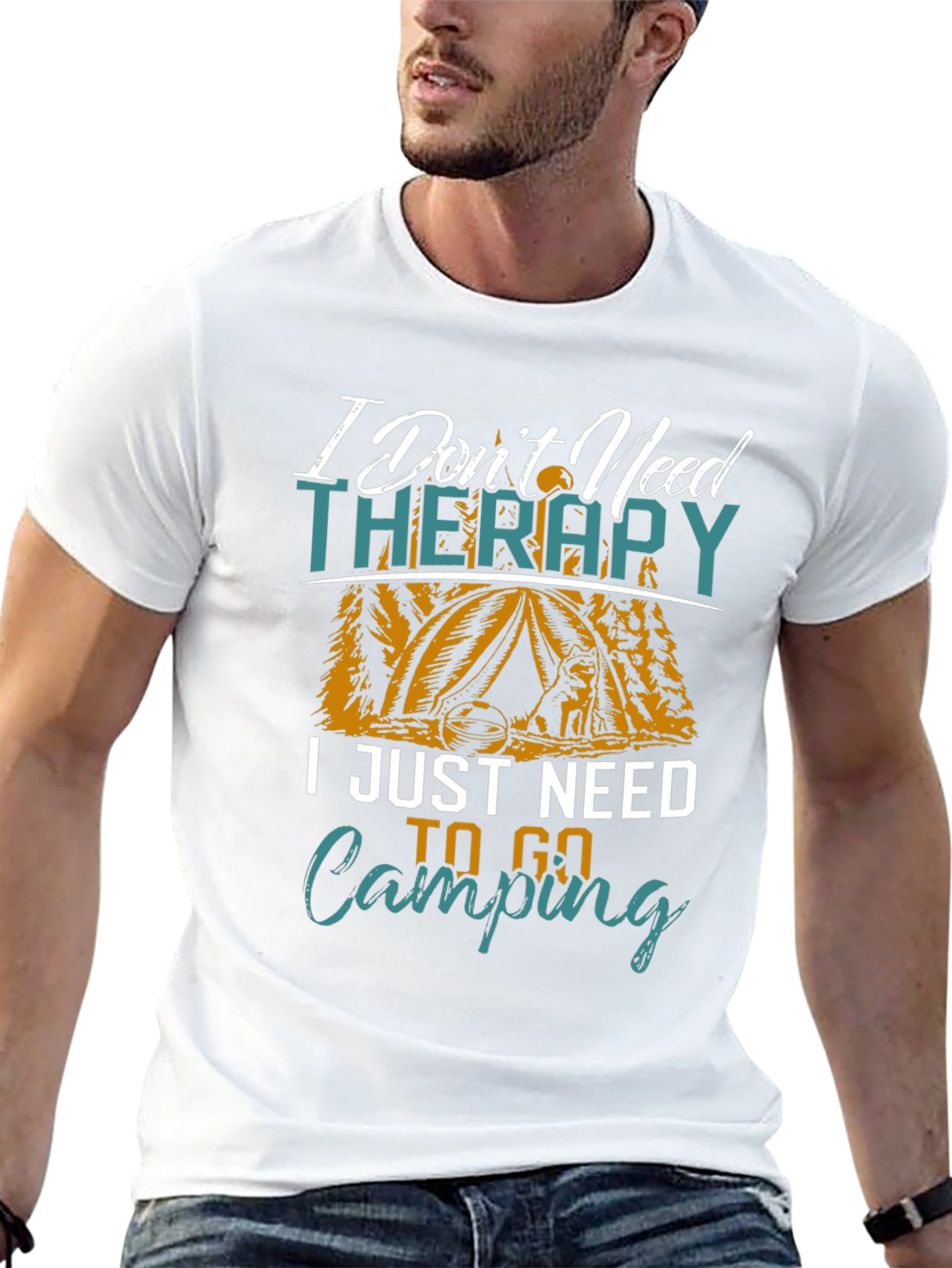 Camping Therapy Graphic Tee