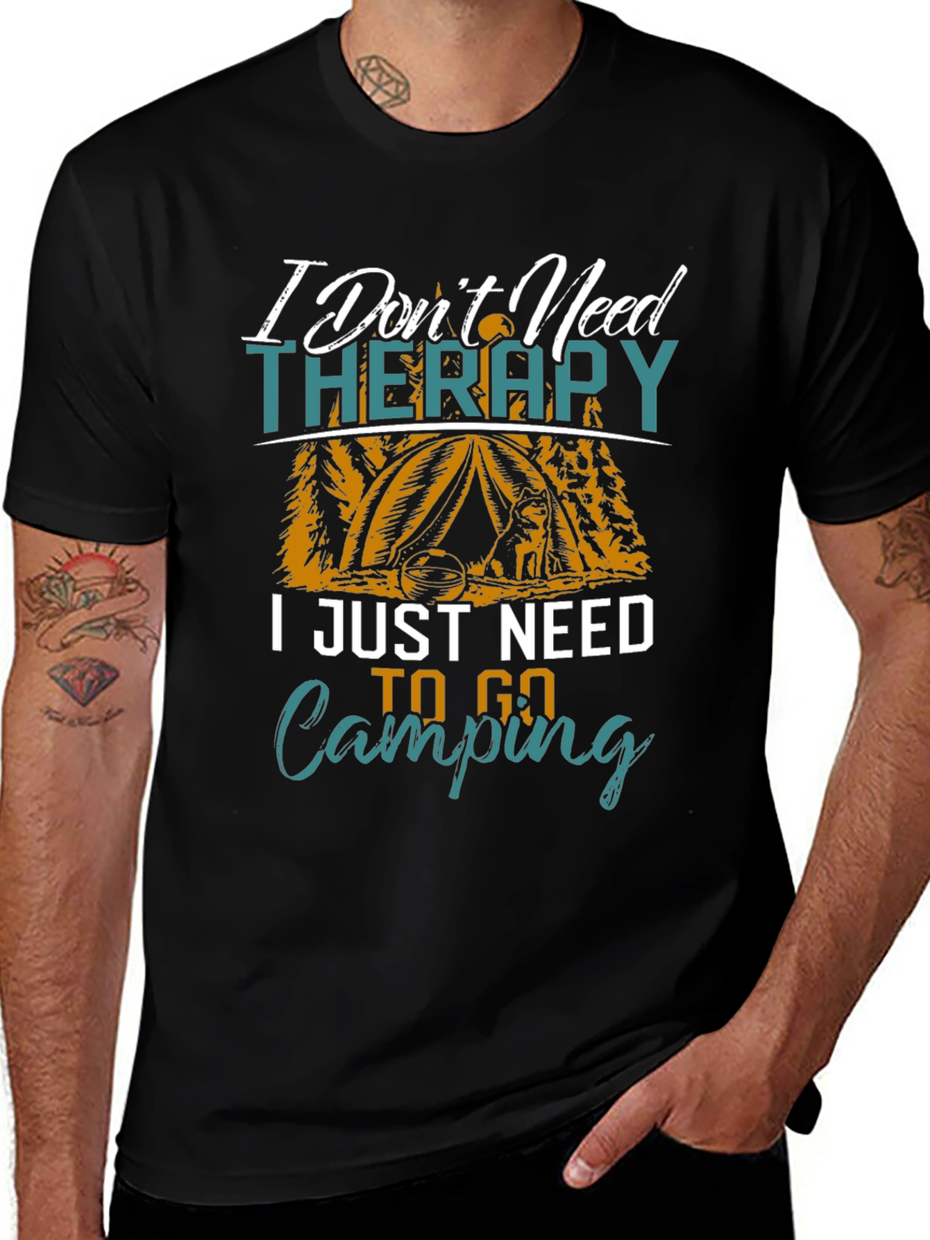 Camping Therapy Graphic Tee