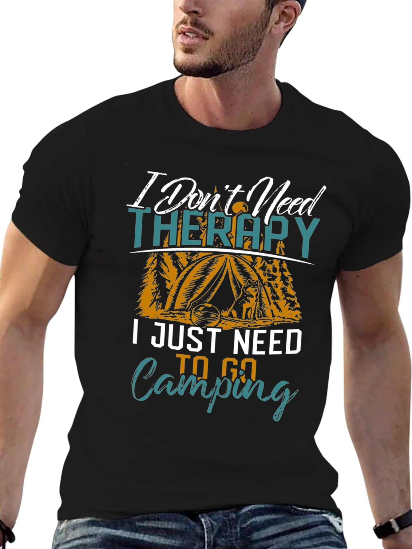 Camping Therapy Graphic Tee