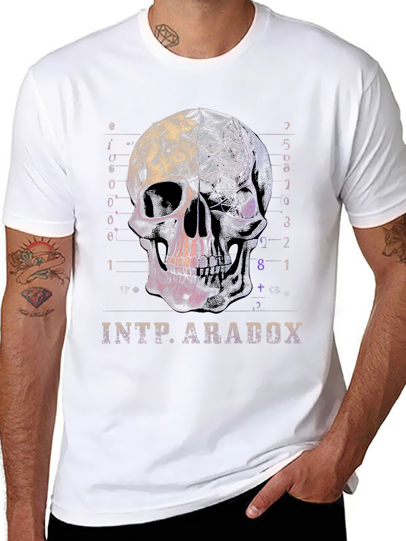 Skull Graphic Tee - INTP Paradox T-Shirt