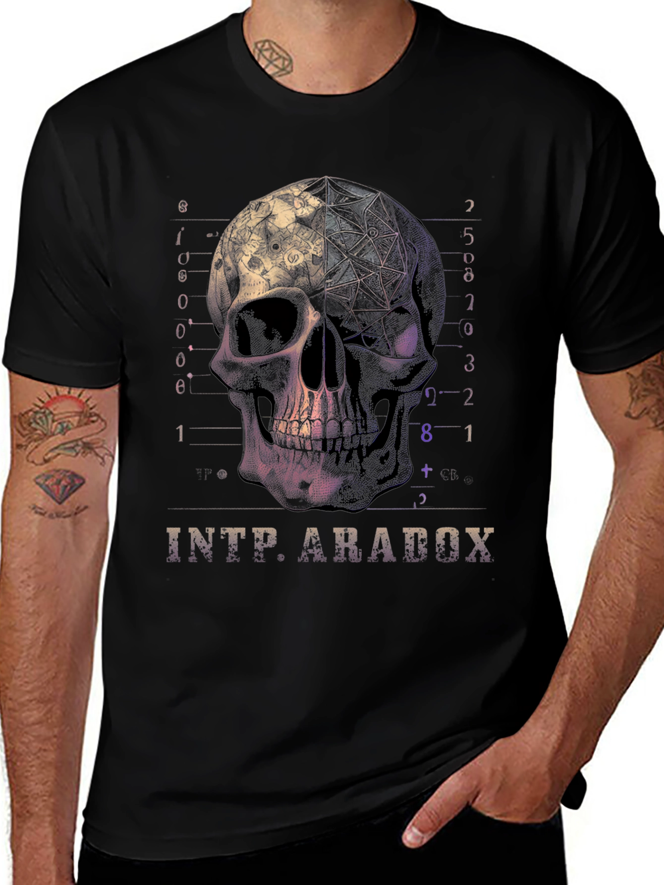 Skull Graphic Tee - INTP Paradox T-Shirt