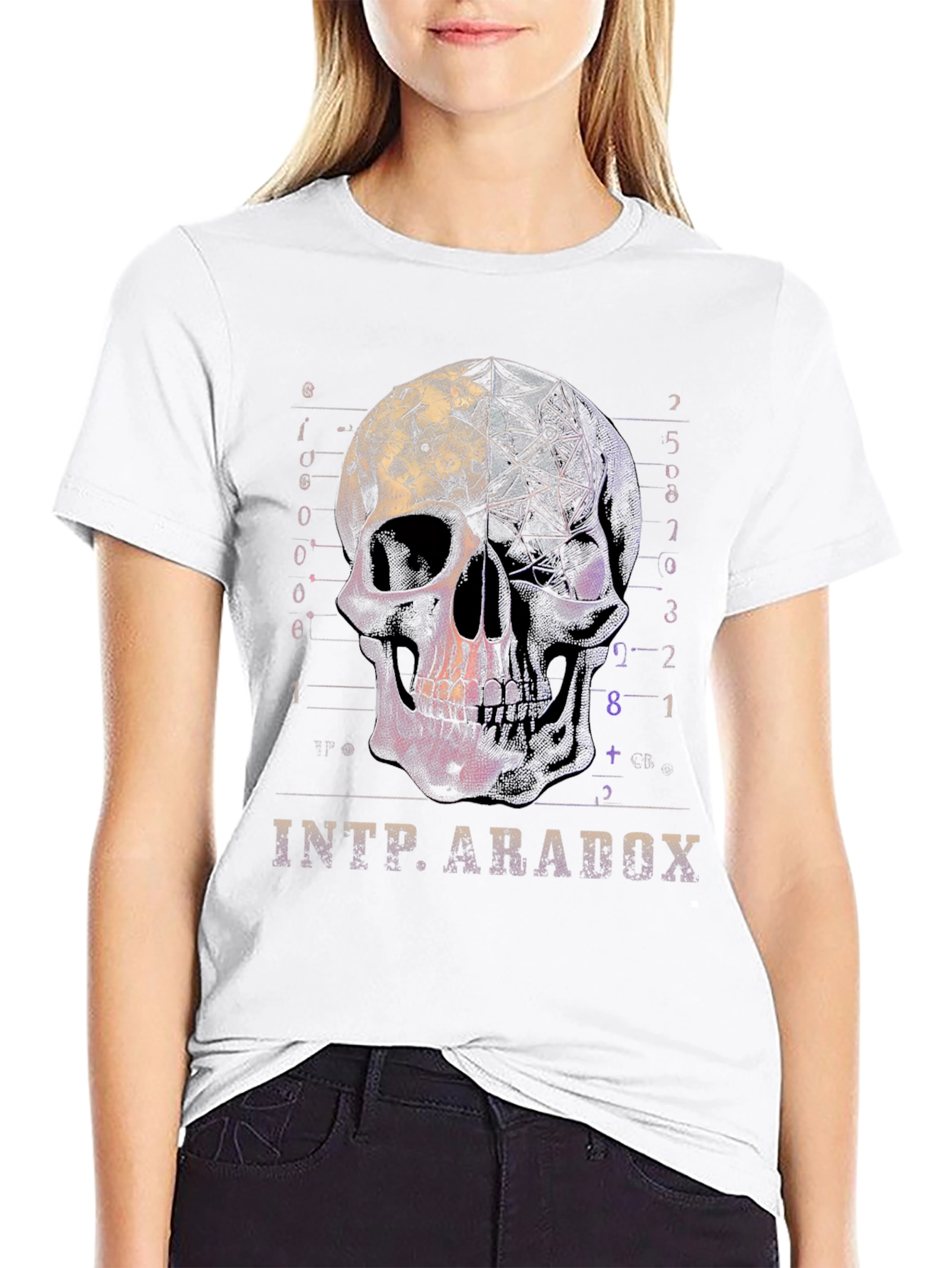 Skull Graphic Tee - INTP Paradox T-Shirt