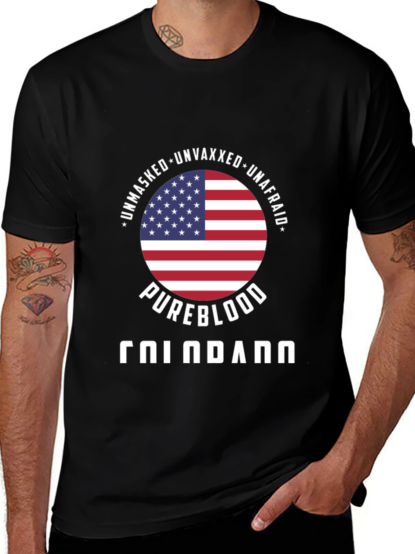 Unmasked Unvaxxed Pureblood T-Shirt