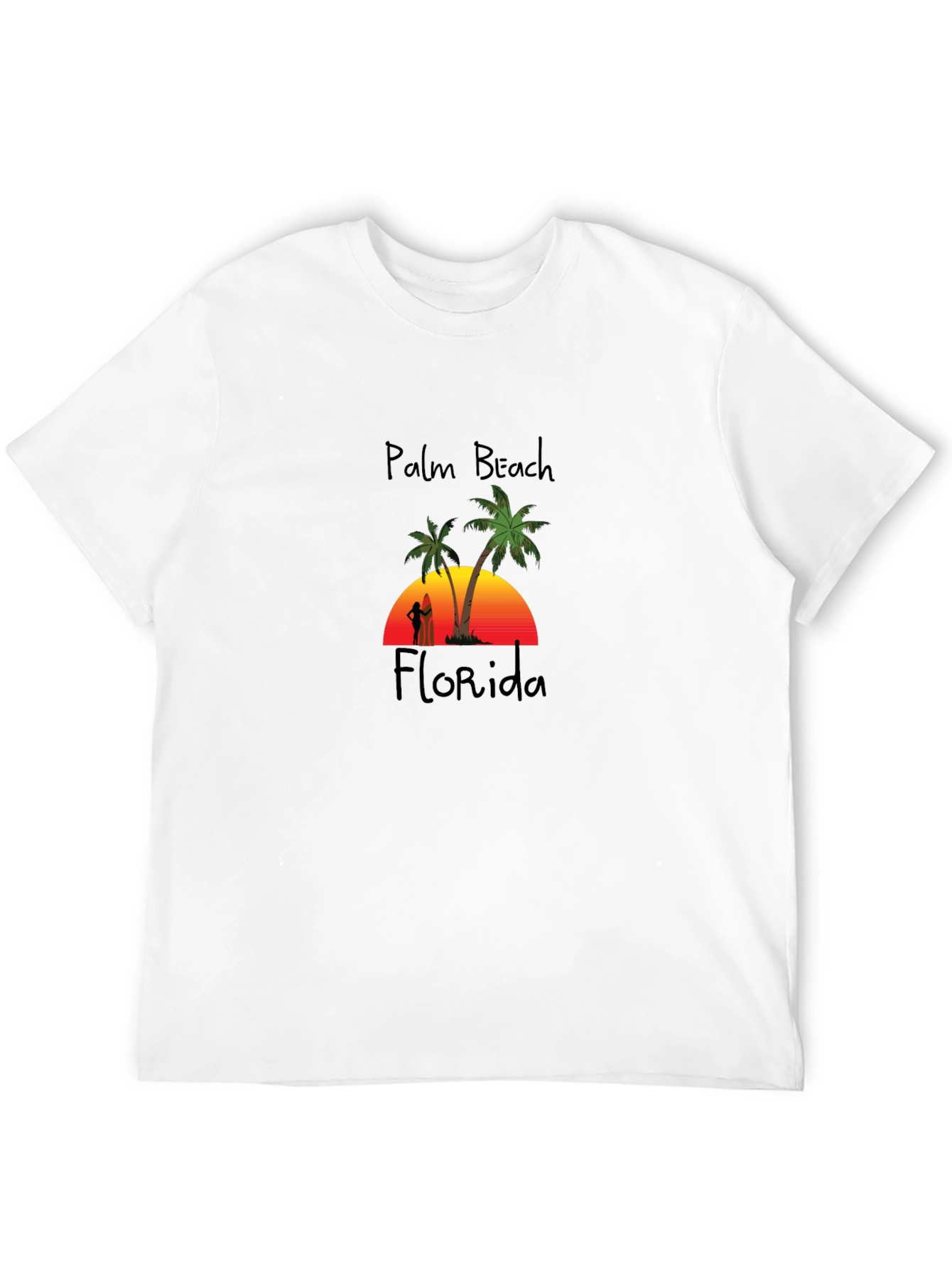 Palm Beach Florida T-Shirt - Sunset Beach Design