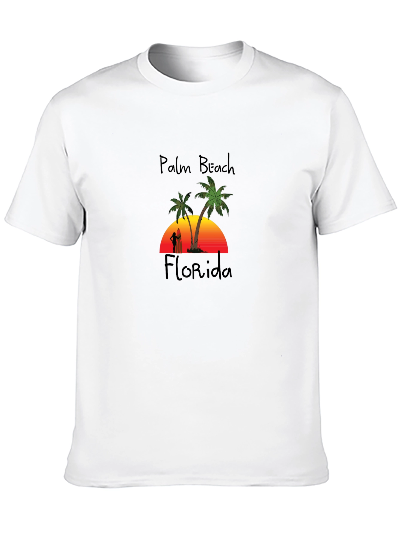 Palm Beach Florida T-Shirt - Sunset Beach Design