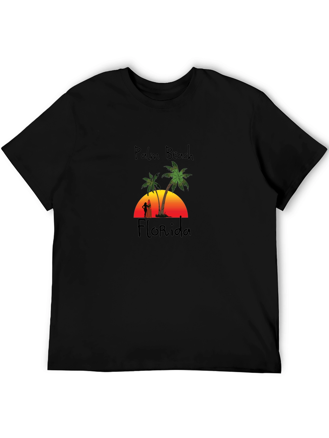 Palm Beach Florida T-Shirt - Sunset Beach Design