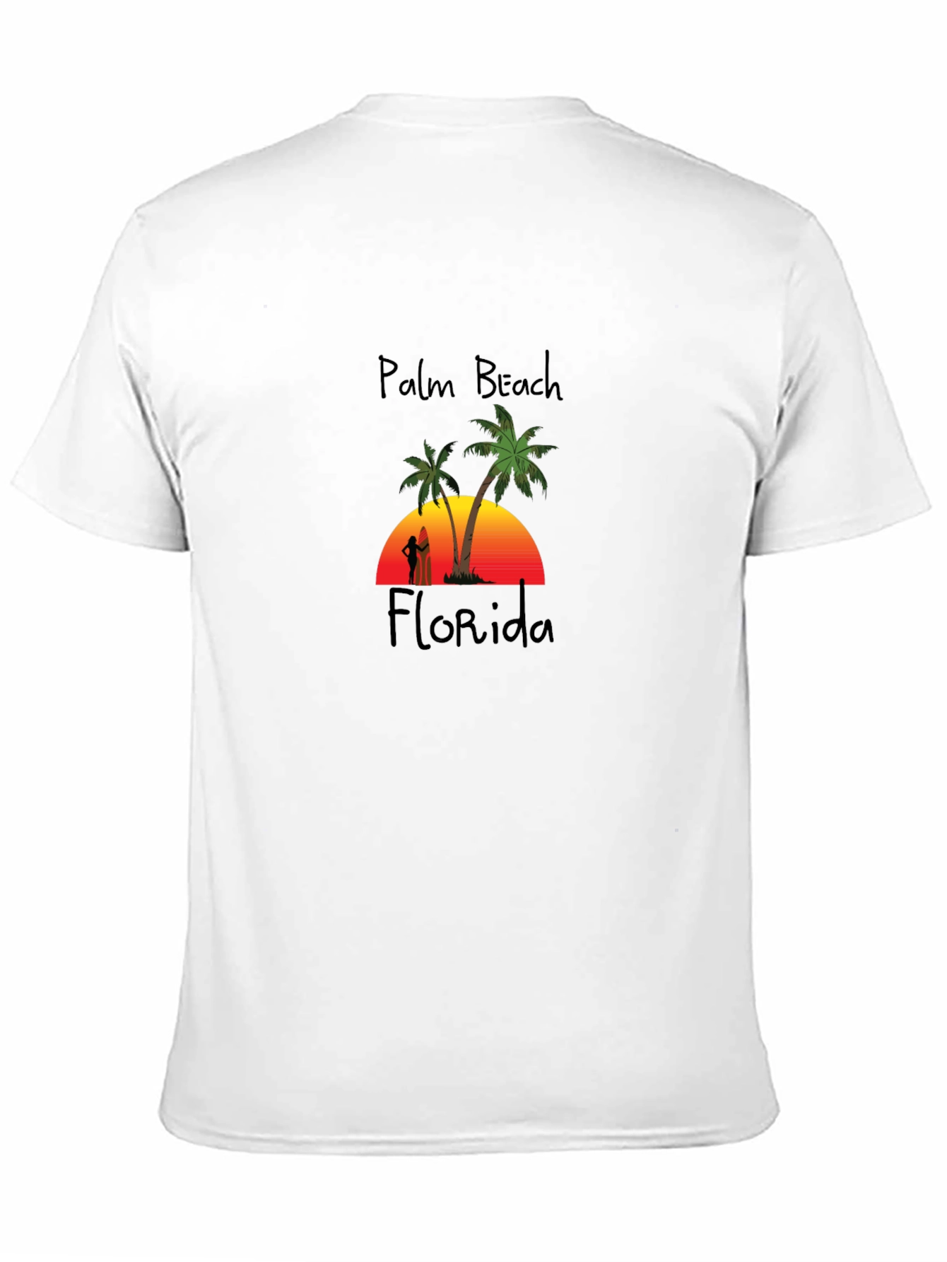 Palm Beach Florida T-Shirt - Sunset Beach Design