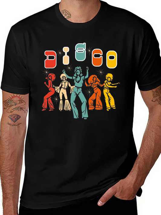 Retro Disco Dancing T-Shirt - Vintage Style Graphic Tee